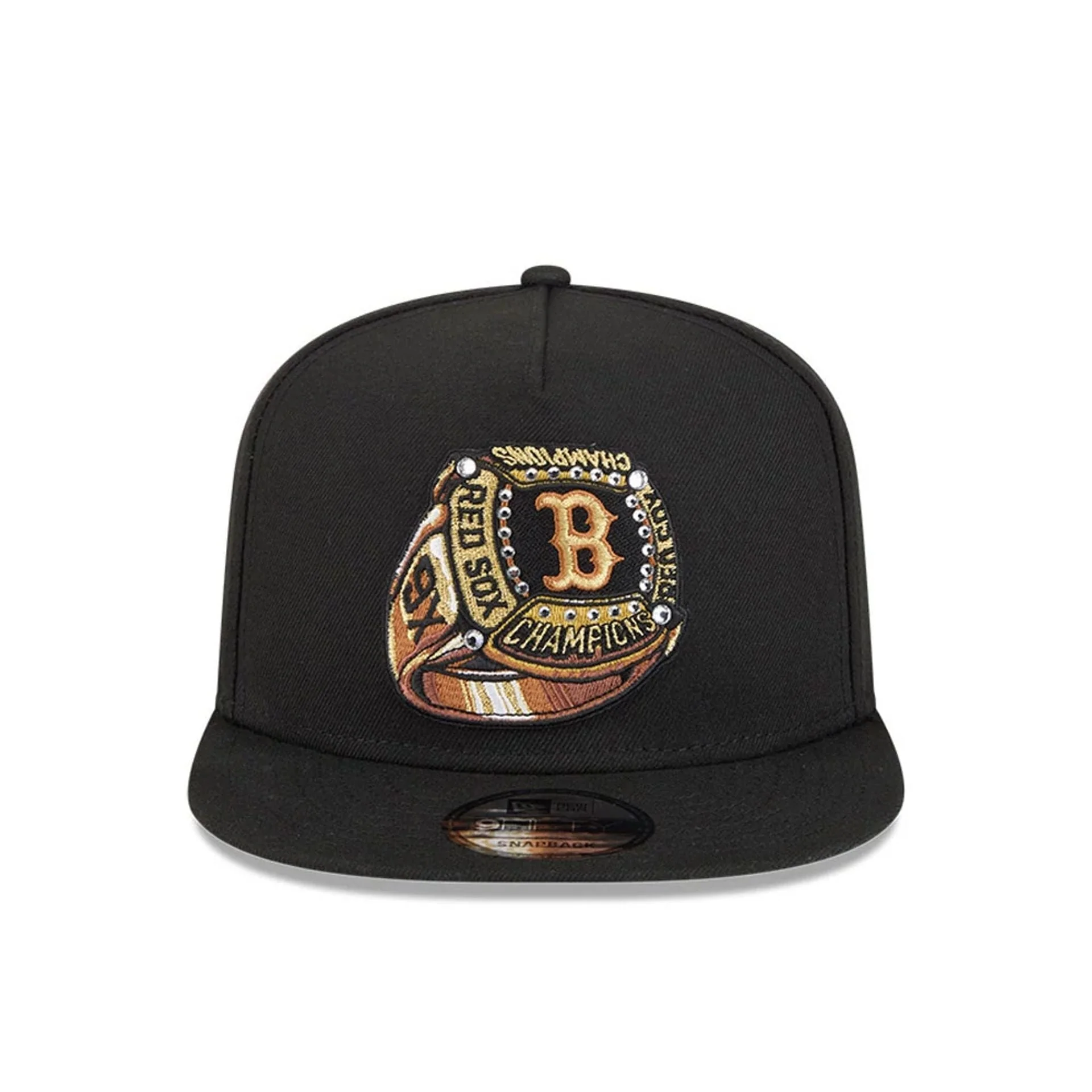 Boston Red Sox MLB Ring Black 9FIFTY A-Frame Snapback Adjustable Cap - Image 3