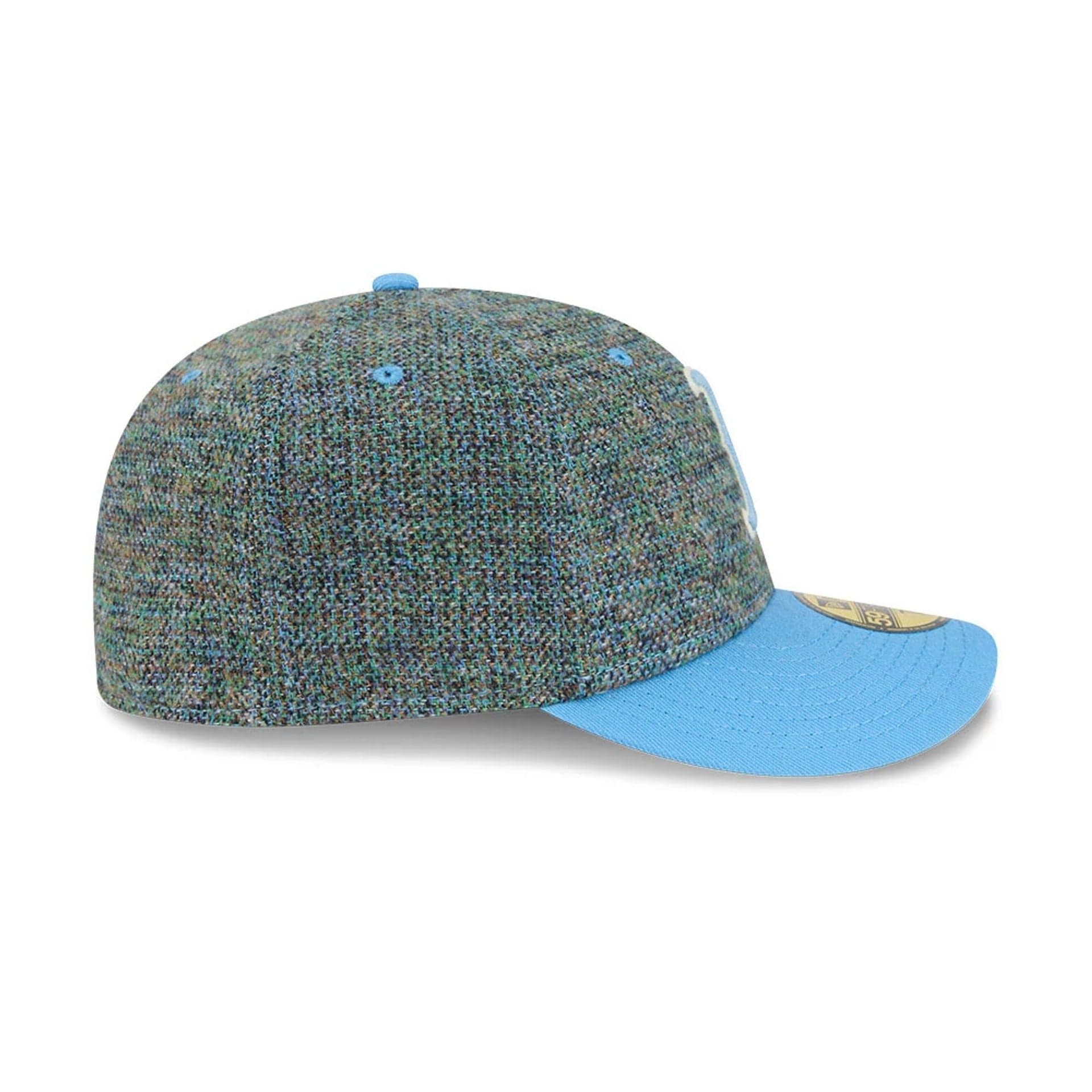 Boston Red Sox MLB Tweedy Cotton Pastel Blue 59FIFTY Fitted Cap - Image 6