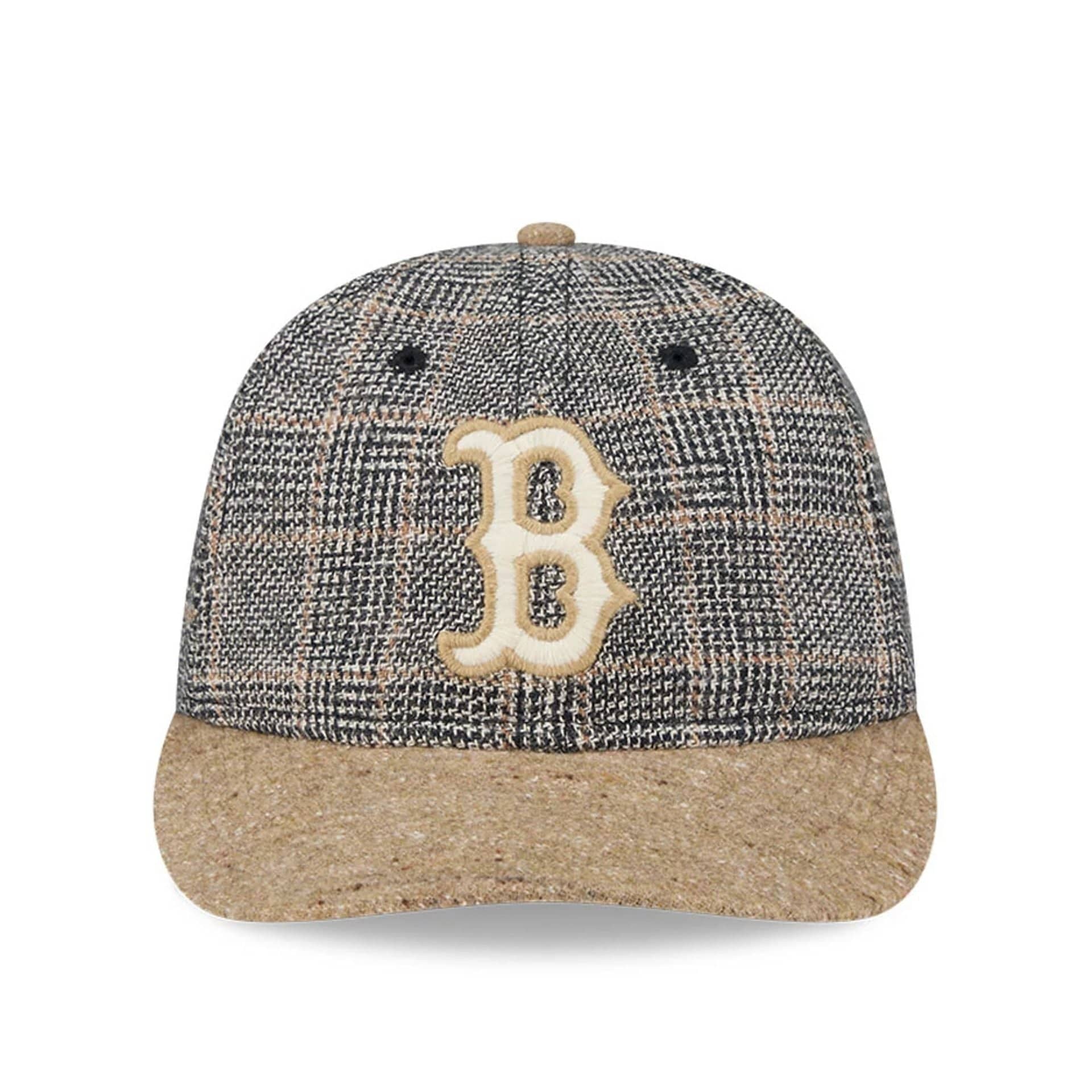 Boston Red Sox MLB Vintage Tweed Open Blue Retro Crown 59FIFTY Fitted Cap - Image 4