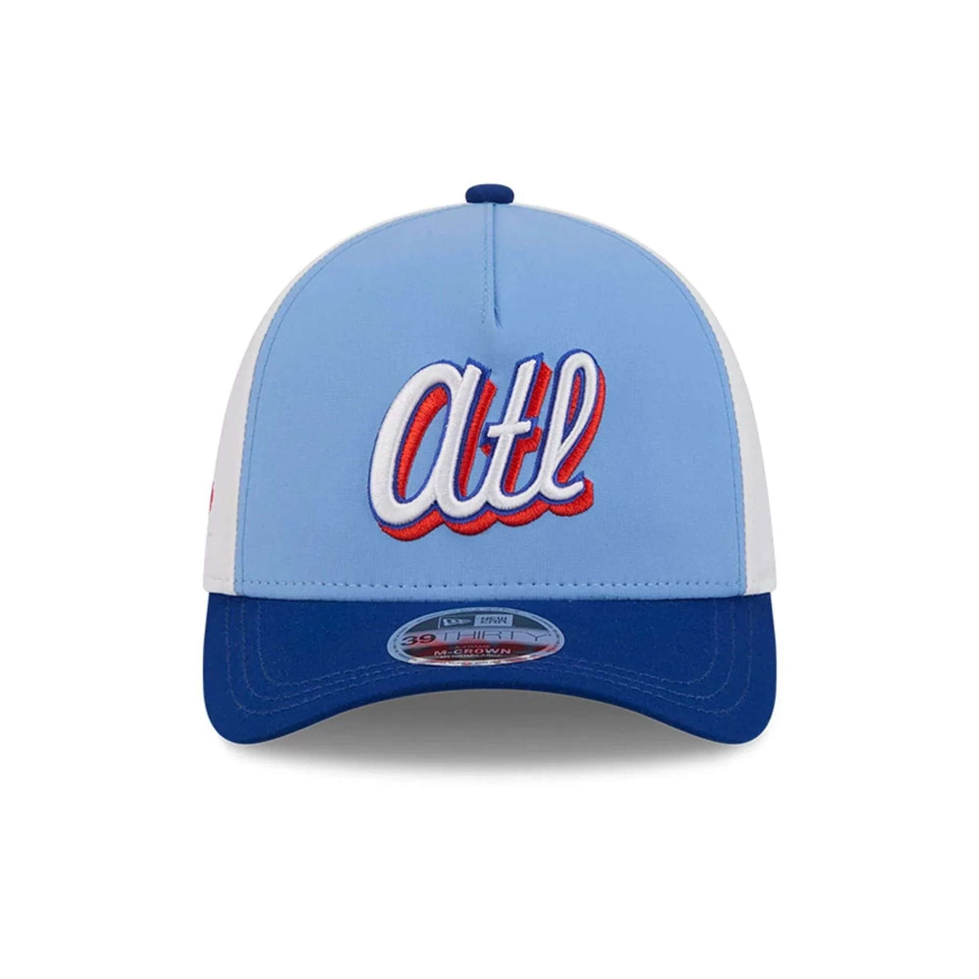 Braves MLB City Connect Blue 39THIRTY M-Crown A-Frame Stretch Fit Cap - Image 3