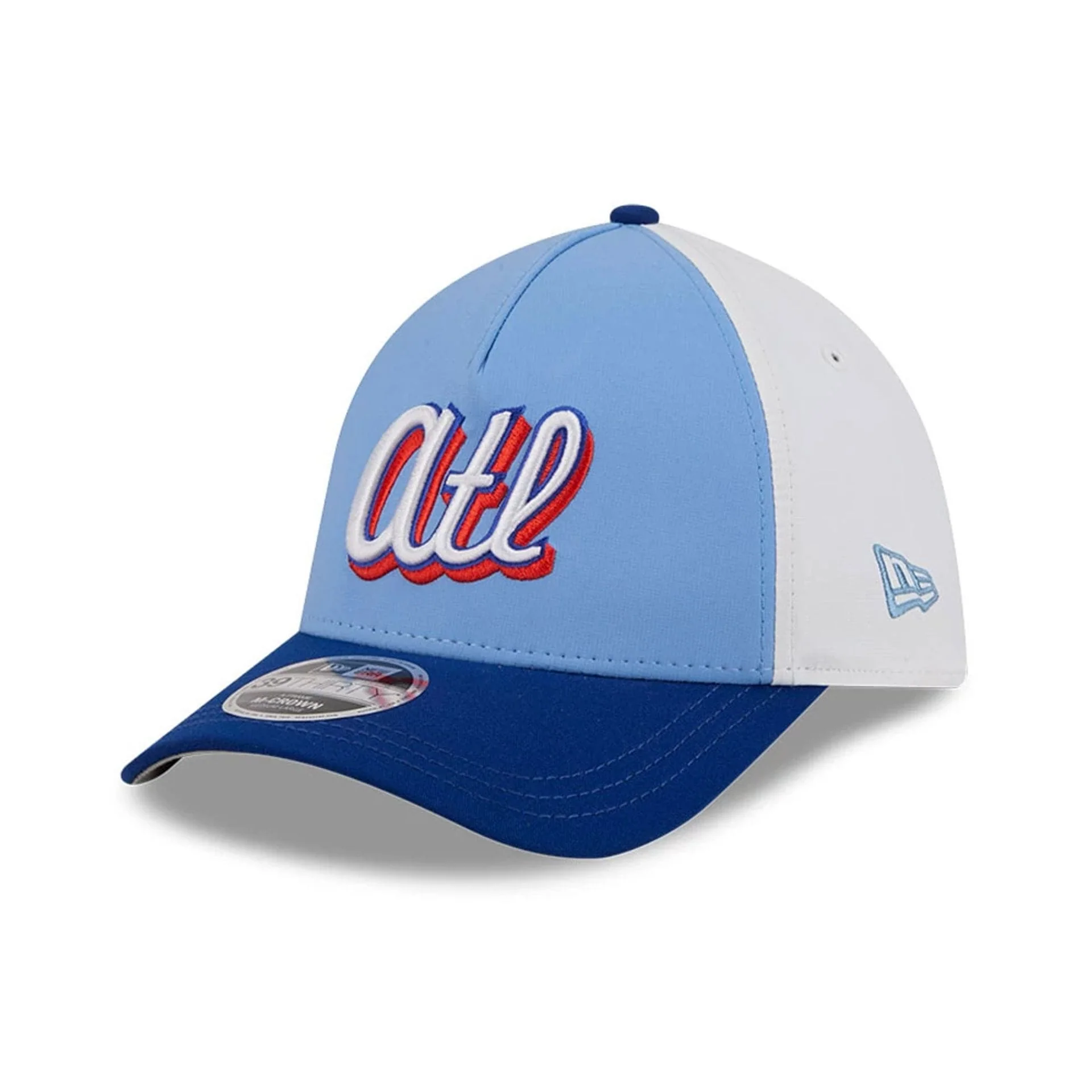 Braves MLB City Connect Blue 39THIRTY M-Crown A-Frame Stretch Fit Cap - Image 4