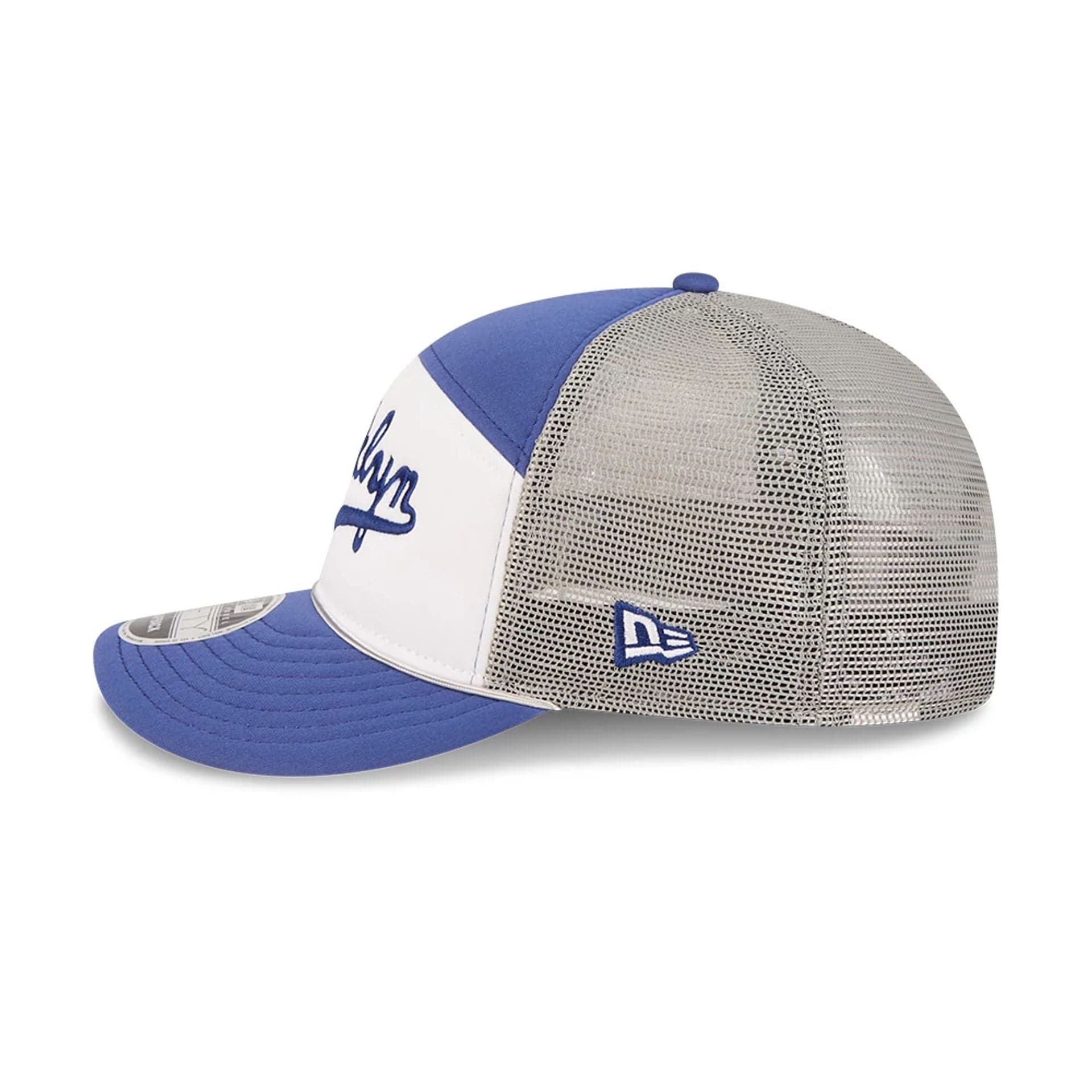 Brooklyn Dodgers MLB Blocked Dark Blue 9FIFTY Split Panel Snapback Cap - Image 5