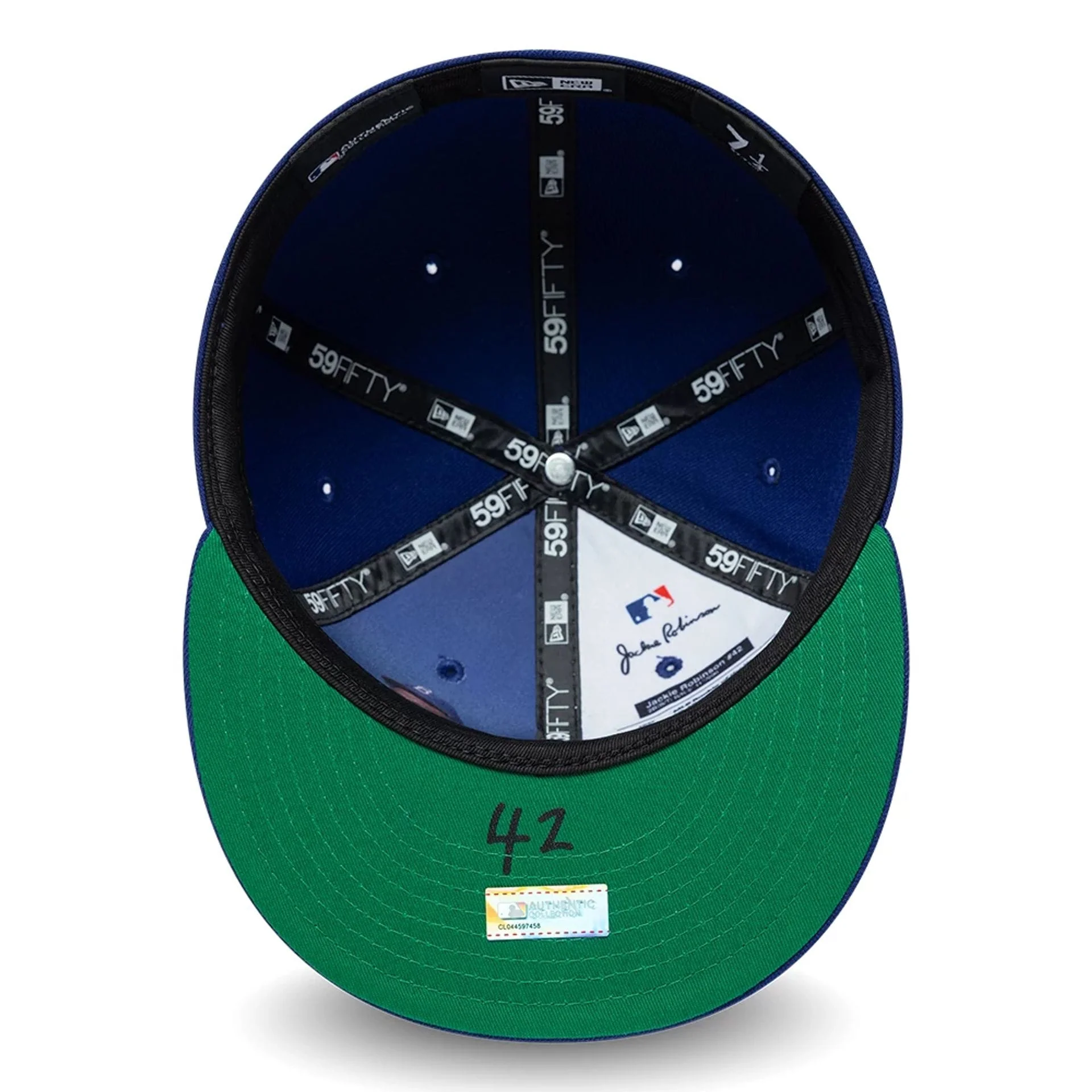 Brooklyn Dodgers MLB Jackie Robinson Navy 59FIFTY Fitted Cap - Image 2