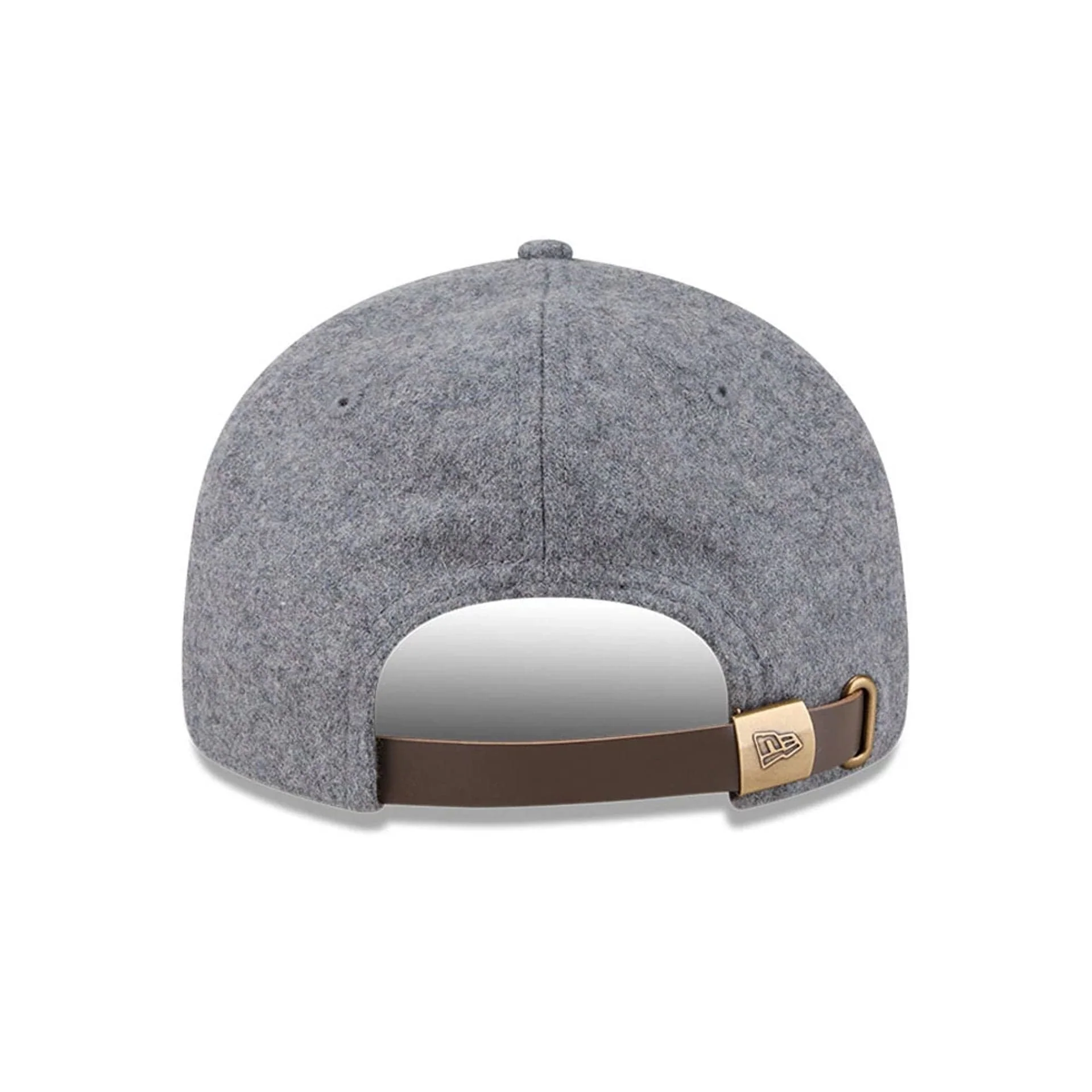 Brooklyn Nets NBA Chenille Woven Grey Retro Crown 9FIFTY Adjustable Cap - Image 2