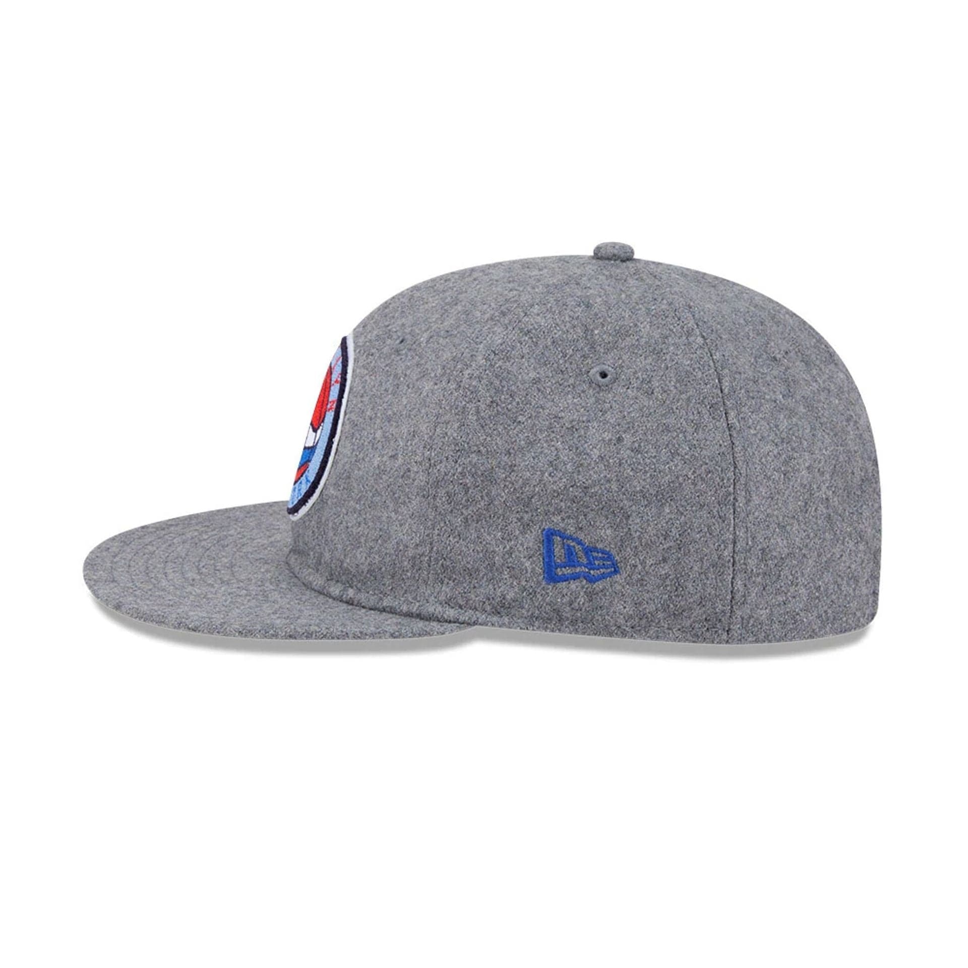 Brooklyn Nets NBA Chenille Woven Grey Retro Crown 9FIFTY Adjustable Cap - Image 7