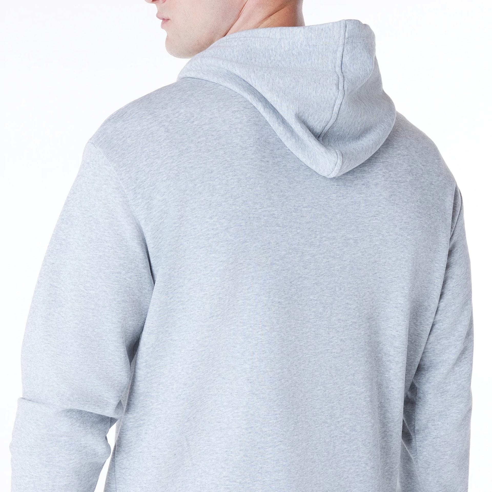 Brooklyn Nets NBA League Essential Grey Oversized Pullover Hoodie - Image 5