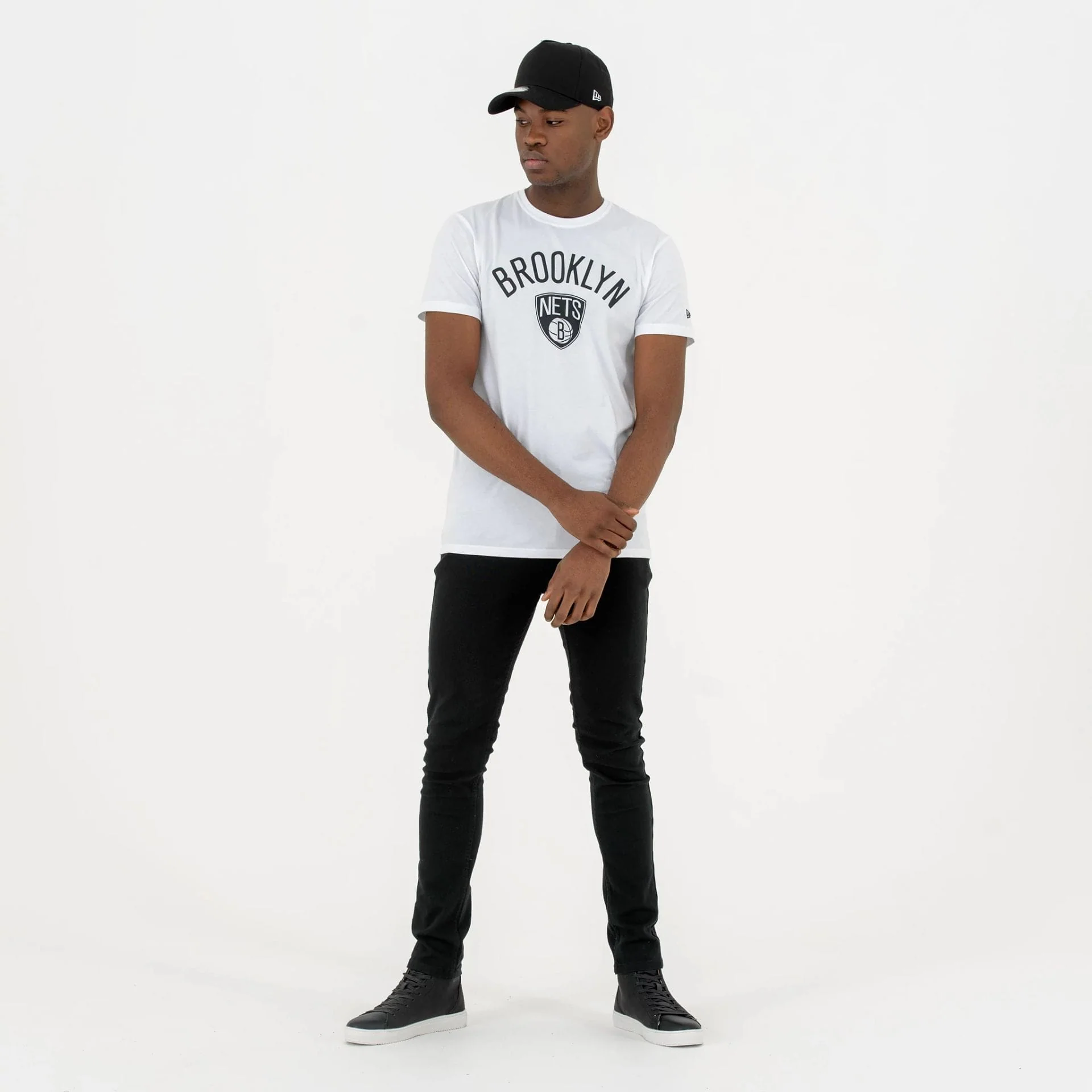 Brooklyn Nets NBA Regular White T-Shirt - Image 6