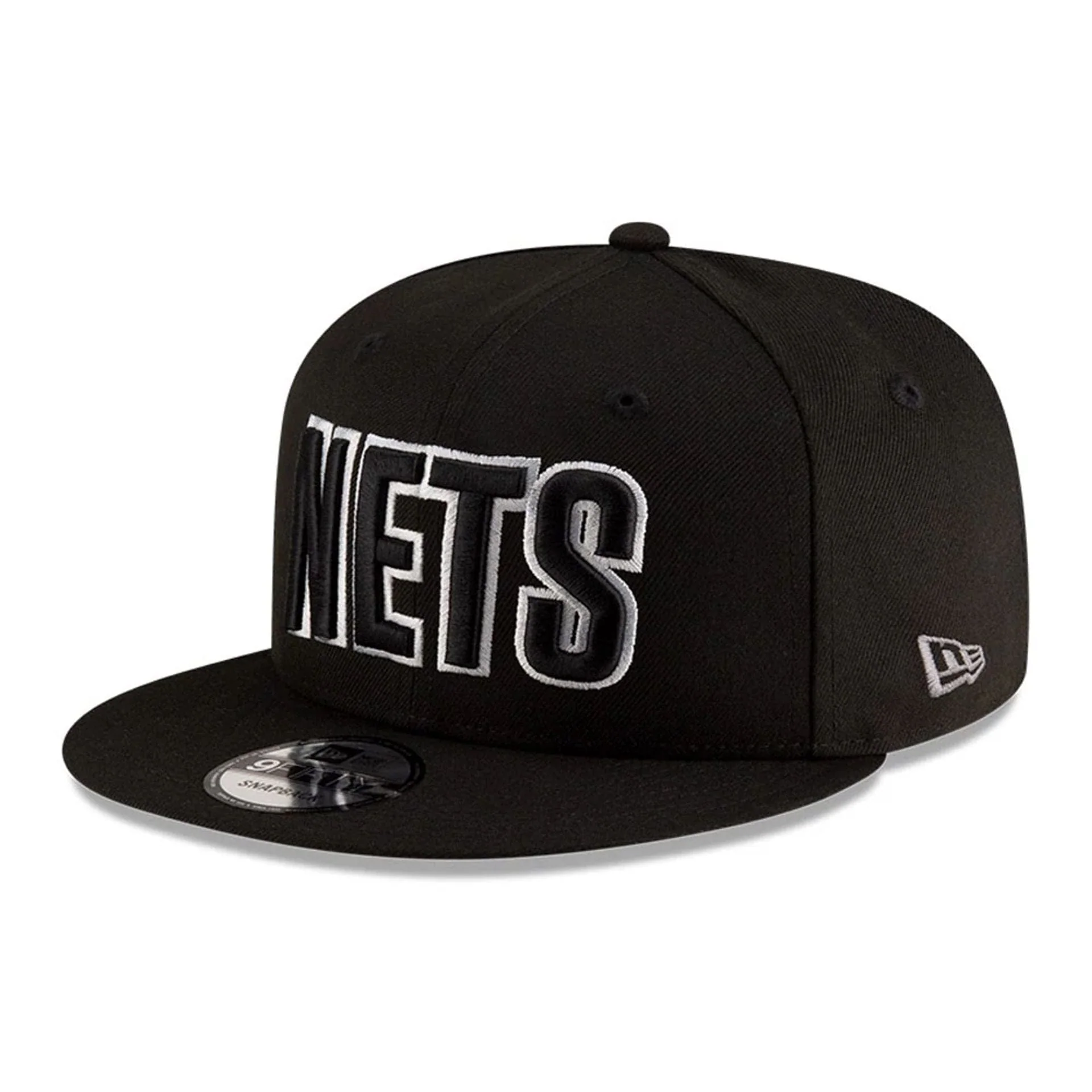 Brooklyn Nets NBA Statement Black 9FIFTY Snapback Adjustable Cap - Image 4
