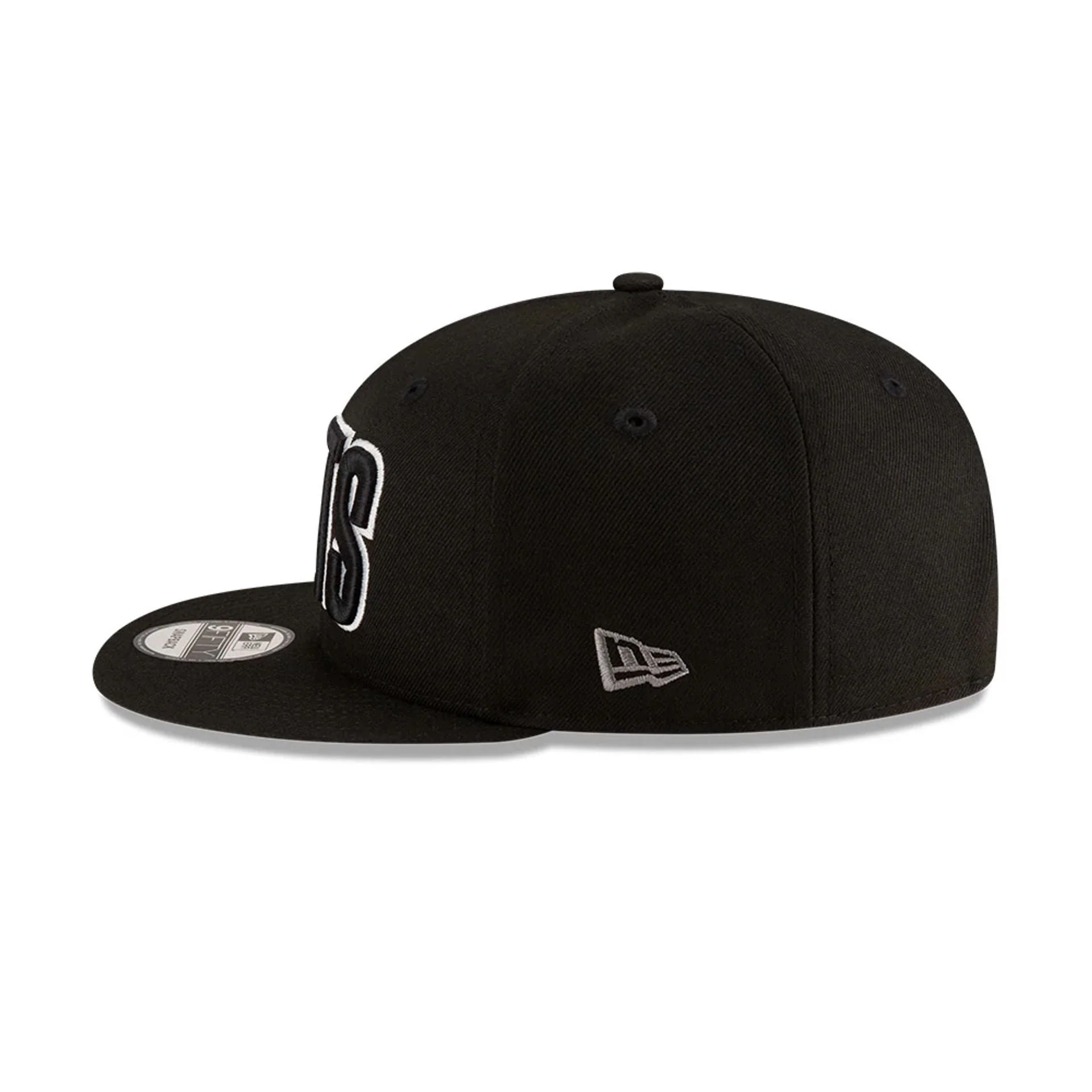 Brooklyn Nets NBA Statement Black 9FIFTY Snapback Adjustable Cap - Image 6