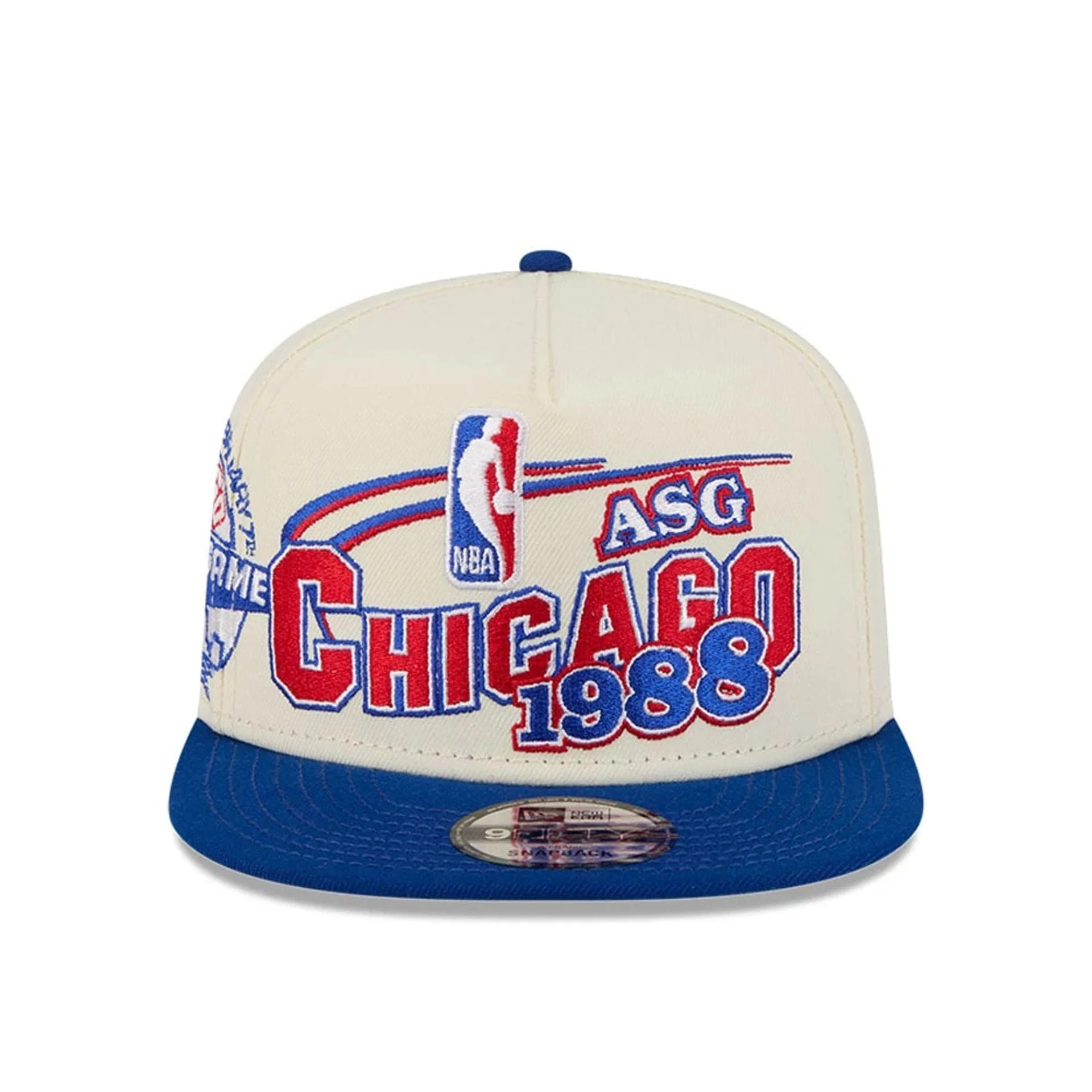 Bulls NBA Hardwood Classic ASG White 9FIFTY A-Frame Snapback Adjustable Cap - Image 3