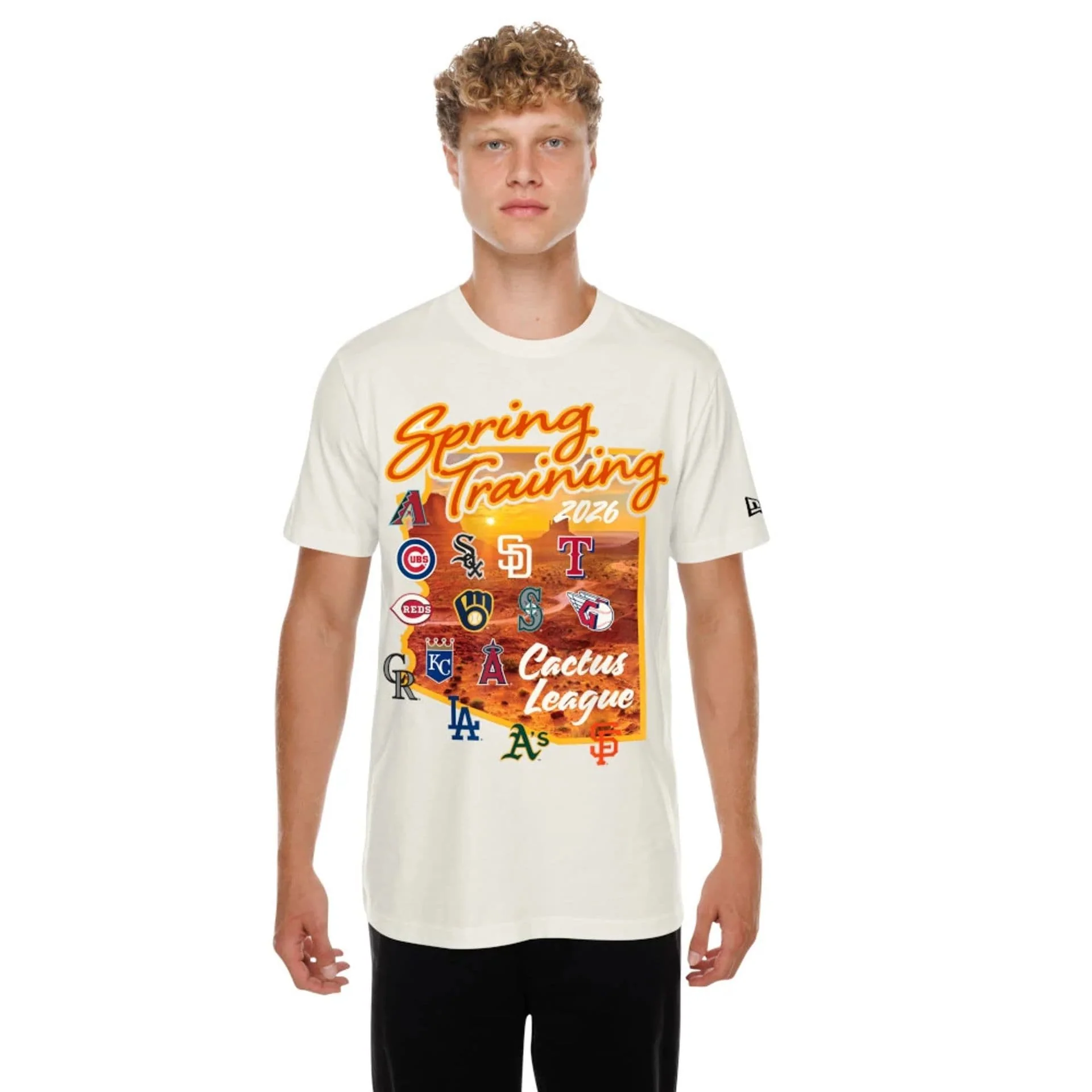 Cactus League Logo MLB Spring Training 2026 Cream T-Shirt - Image 6