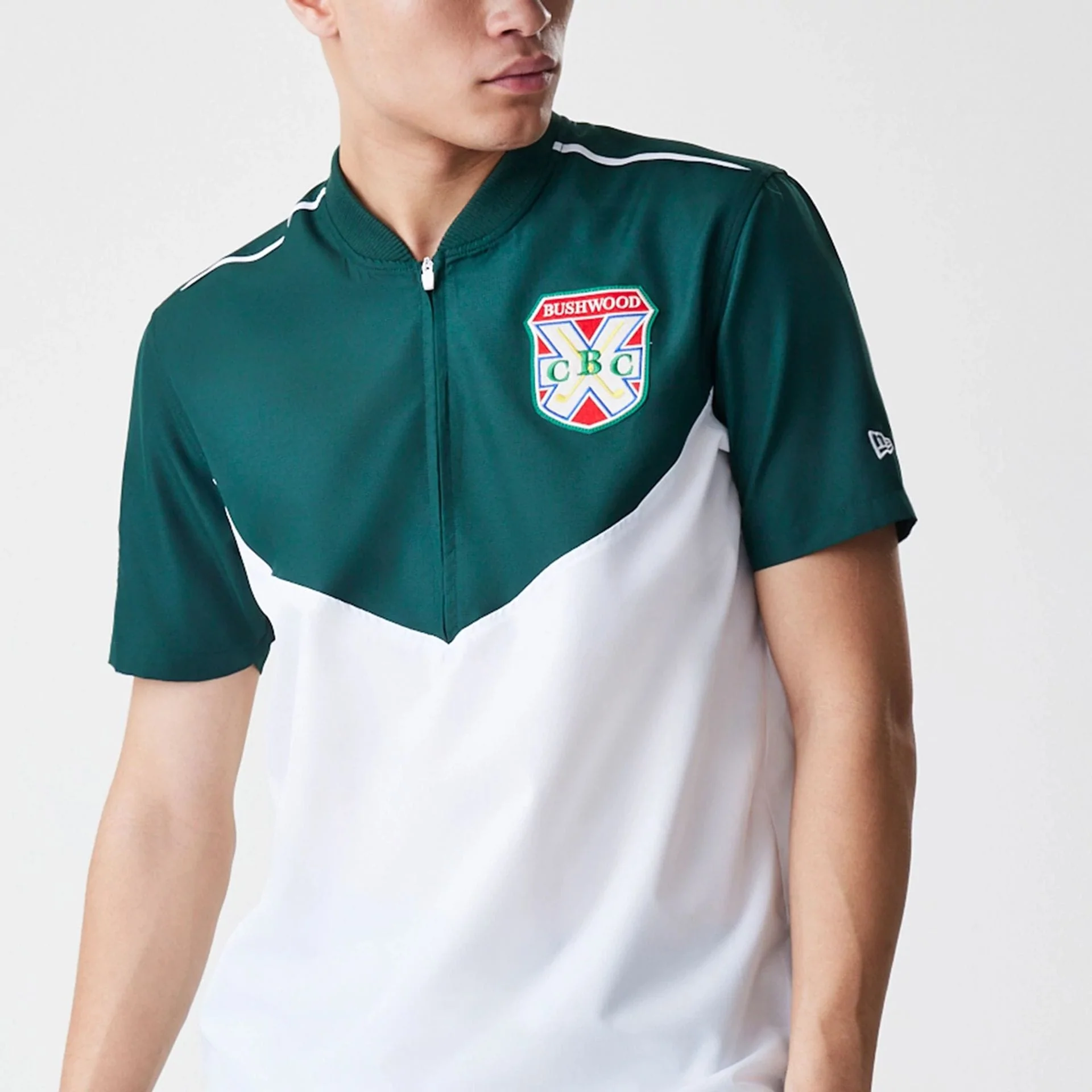 Caddyshack BushWood White 1/4 Zip Polo T-Shirt - Image 3