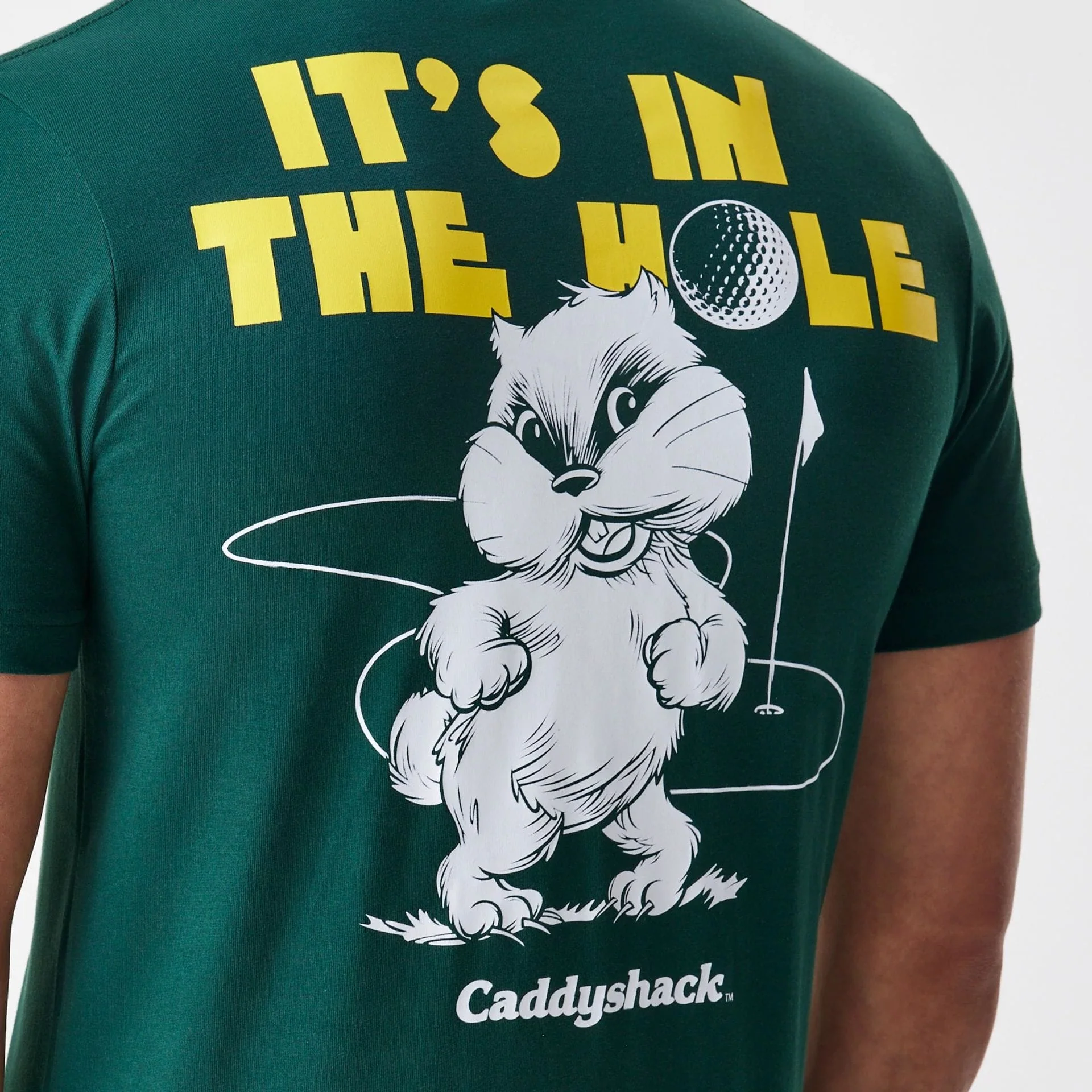 Caddyshack It's In The Hole Dark Green T-Shirt - Image 4