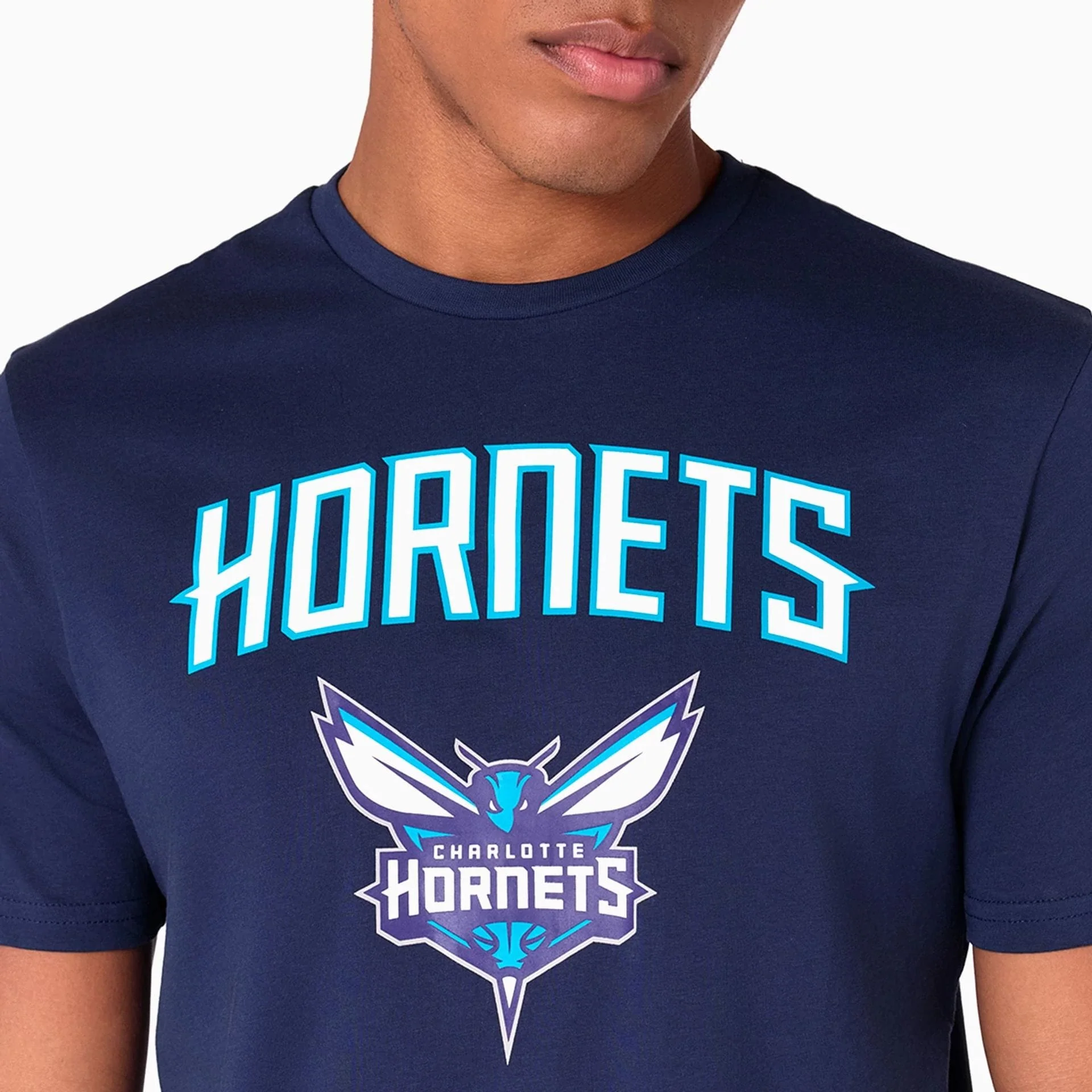 Charlotte Hornets NBA Navy T-Shirt - Image 3