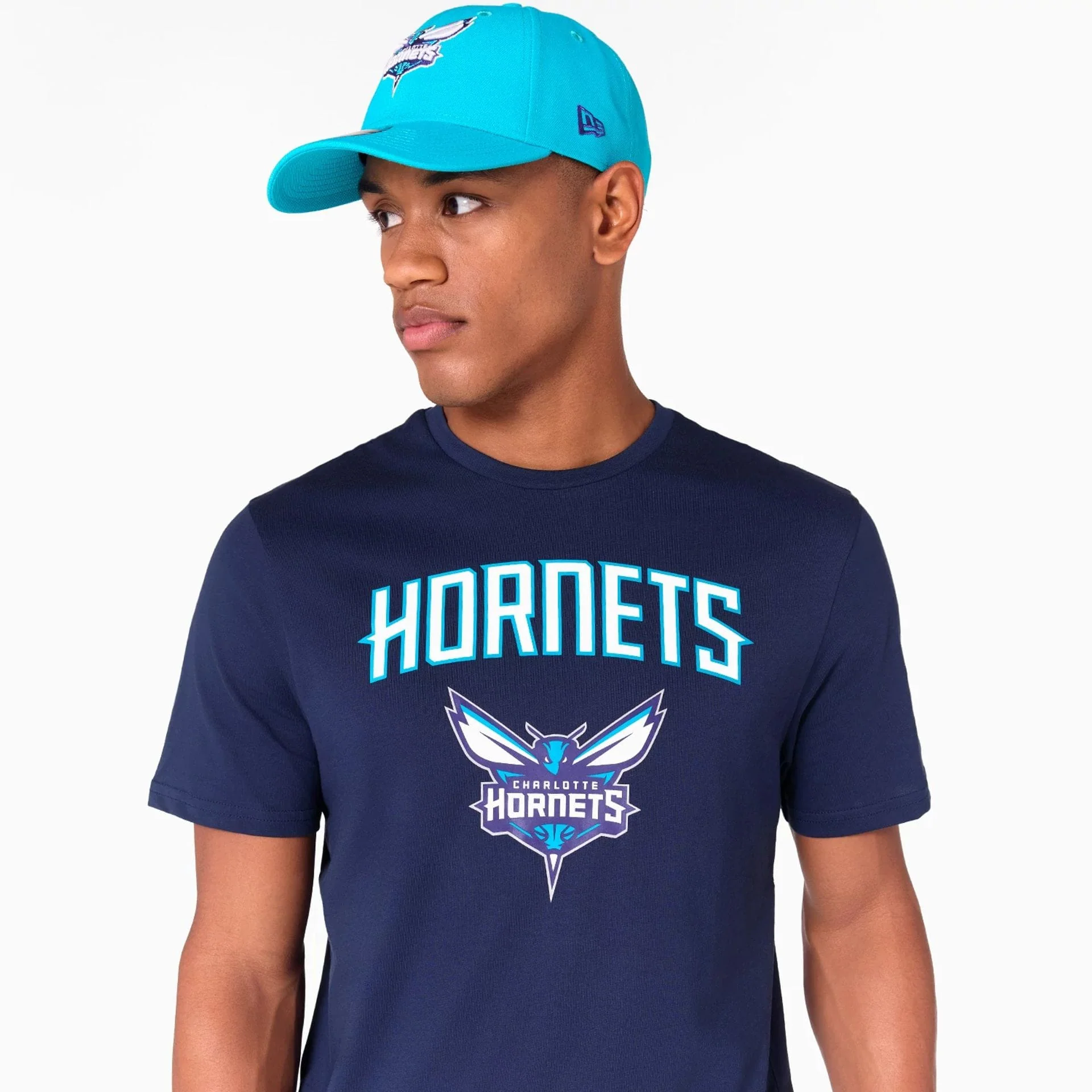 Charlotte Hornets NBA Navy T-Shirt - Image 5