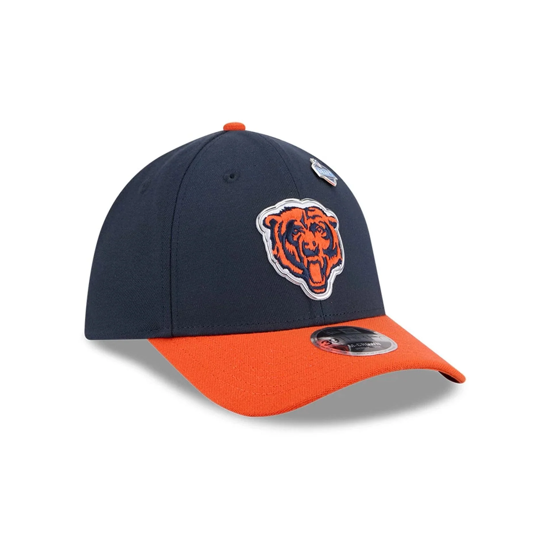 Chicago Bears NFL Draft 2026 Navy 39THIRTY M-Crown Stretch Fit Cap - Image 3