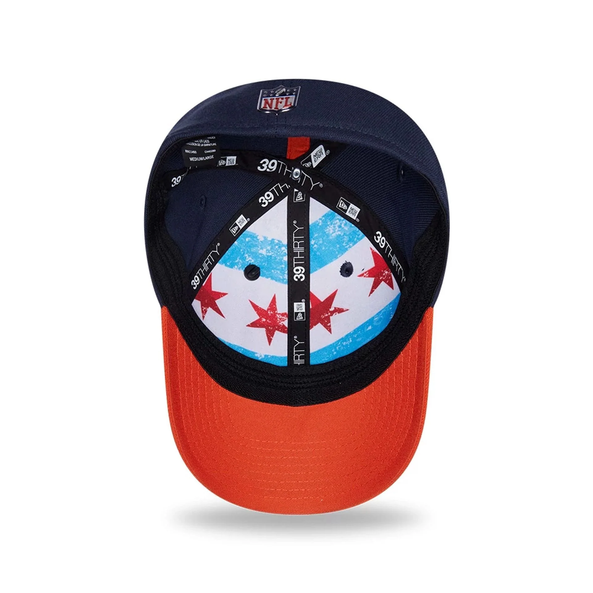 Chicago Bears NFL Draft 2026 Navy 39THIRTY M-Crown Stretch Fit Cap - Image 7