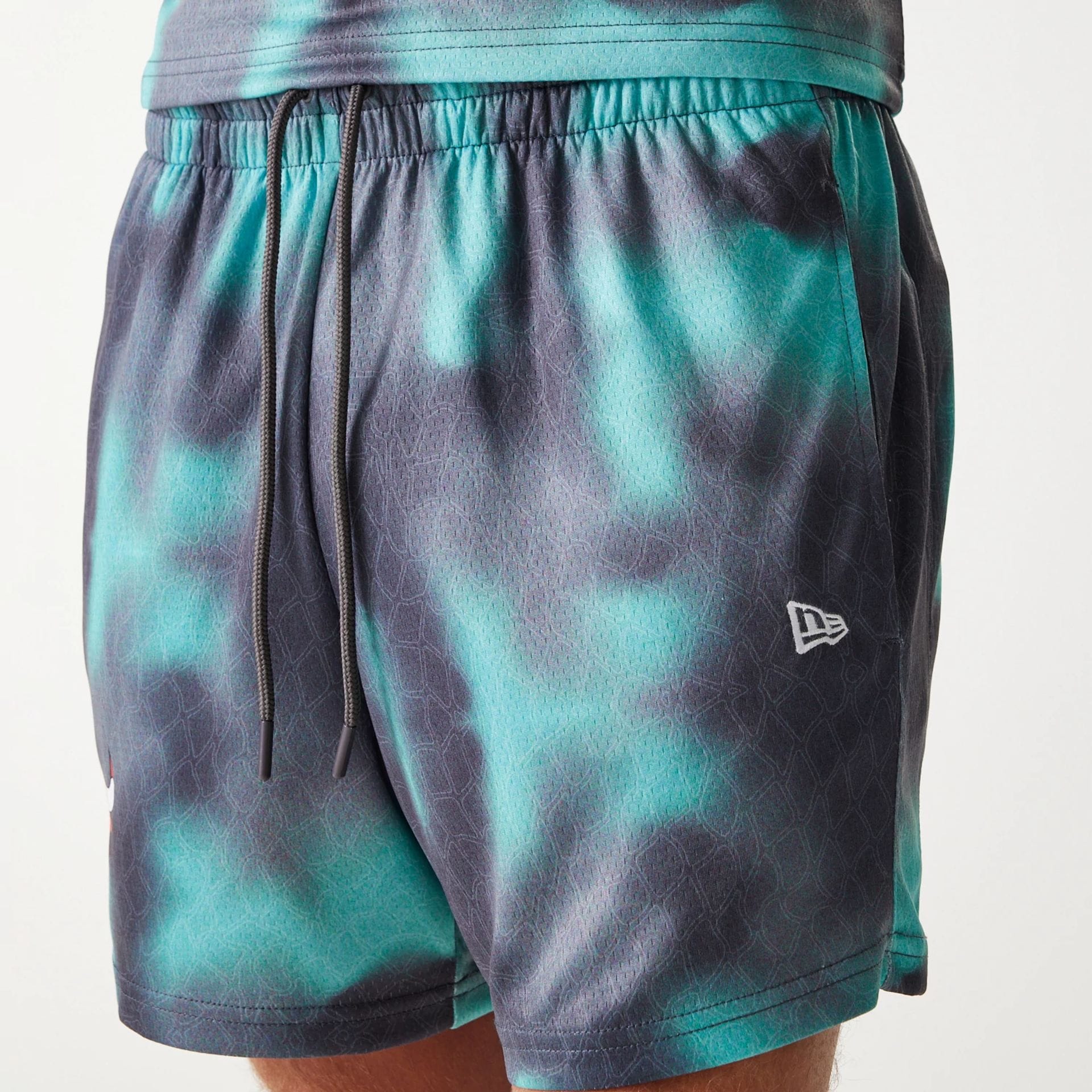 Chicago Bulls NBA All Over Print Green Shorts - Image 6