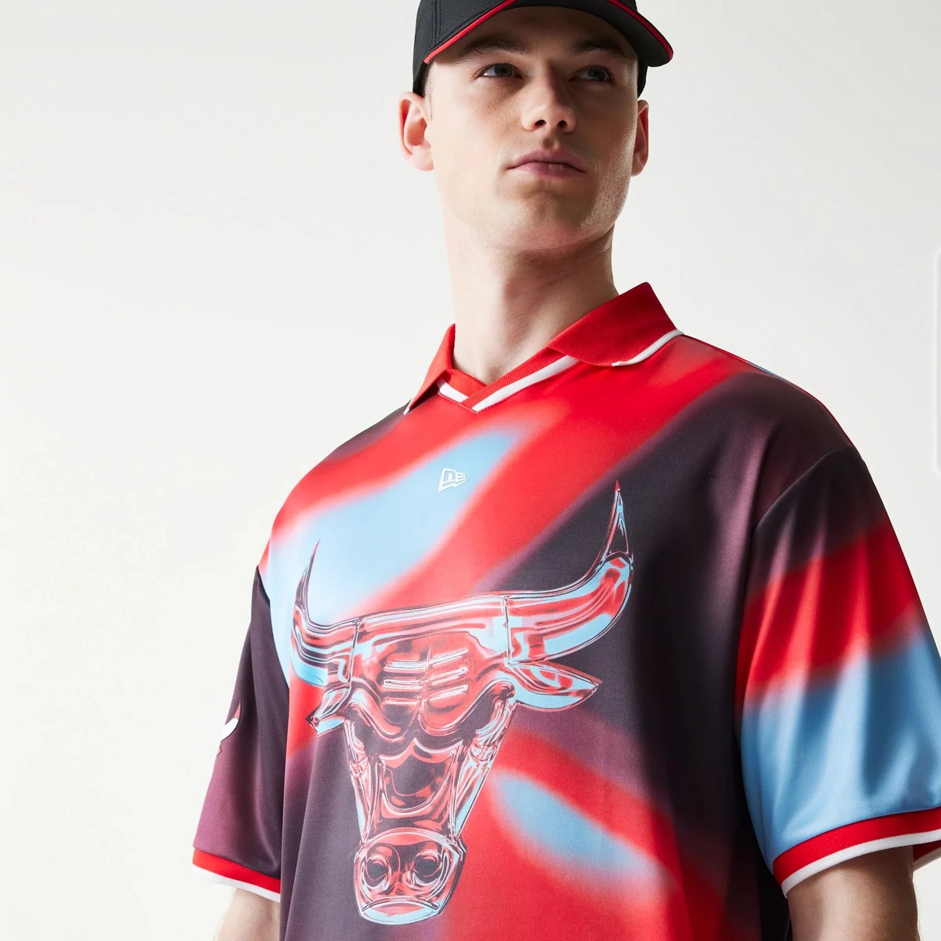 Chicago Bulls NBA All Over Print Red T-Shirt - Image 4