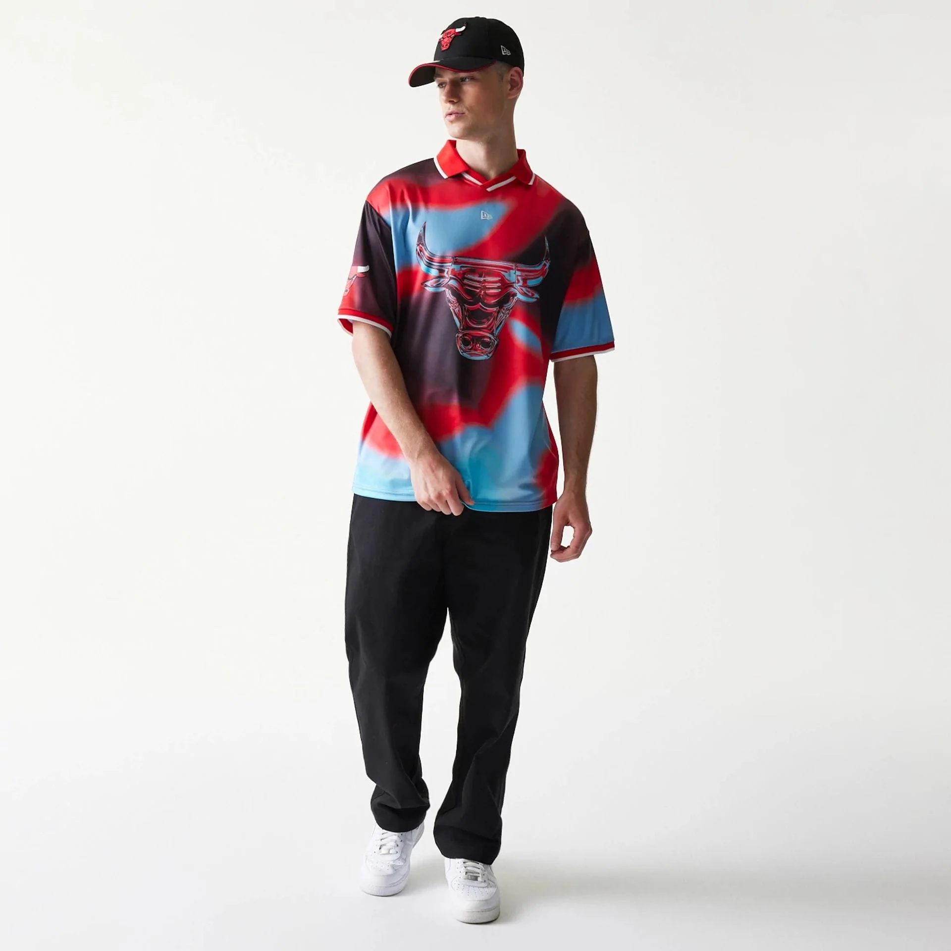 Chicago Bulls NBA All Over Print Red T-Shirt - Image 8