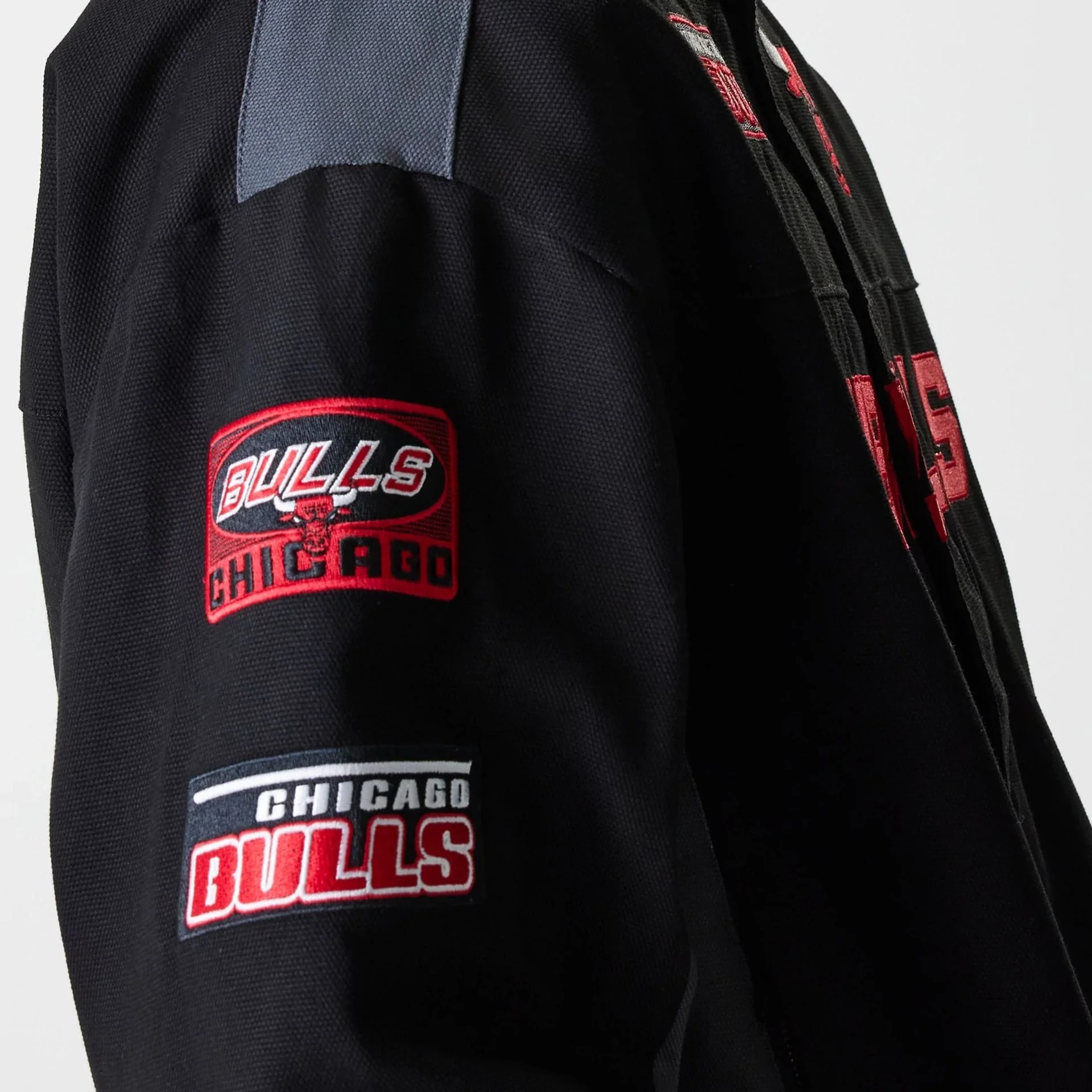 Chicago Bulls NBA Black Motorsports Jacket - Image 4