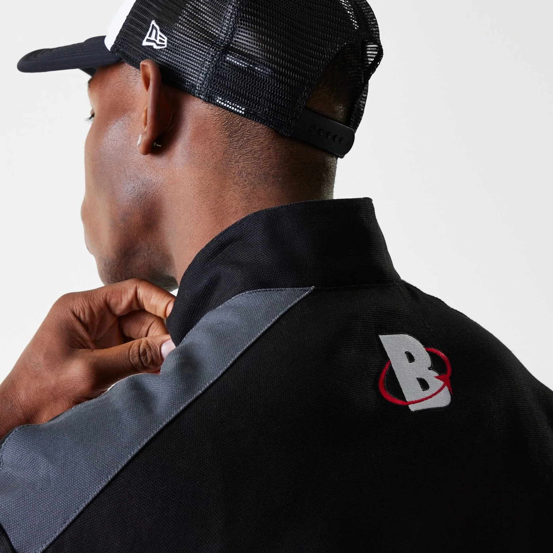 Chicago Bulls NBA Black Motorsports Jacket - Image 6