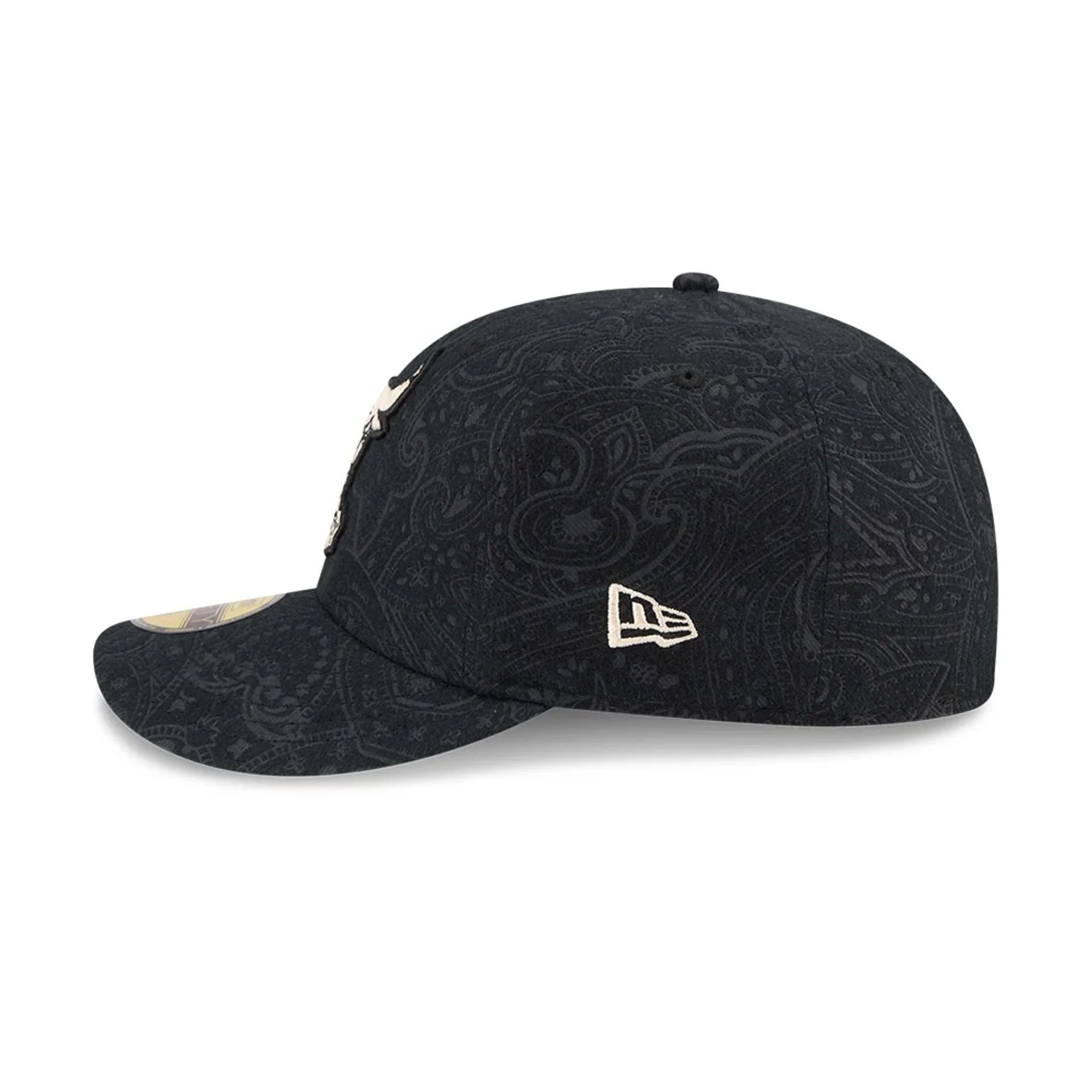 Chicago Bulls NBA Brushed Cotton Black 59FIFTY Fitted Cap - Image 5