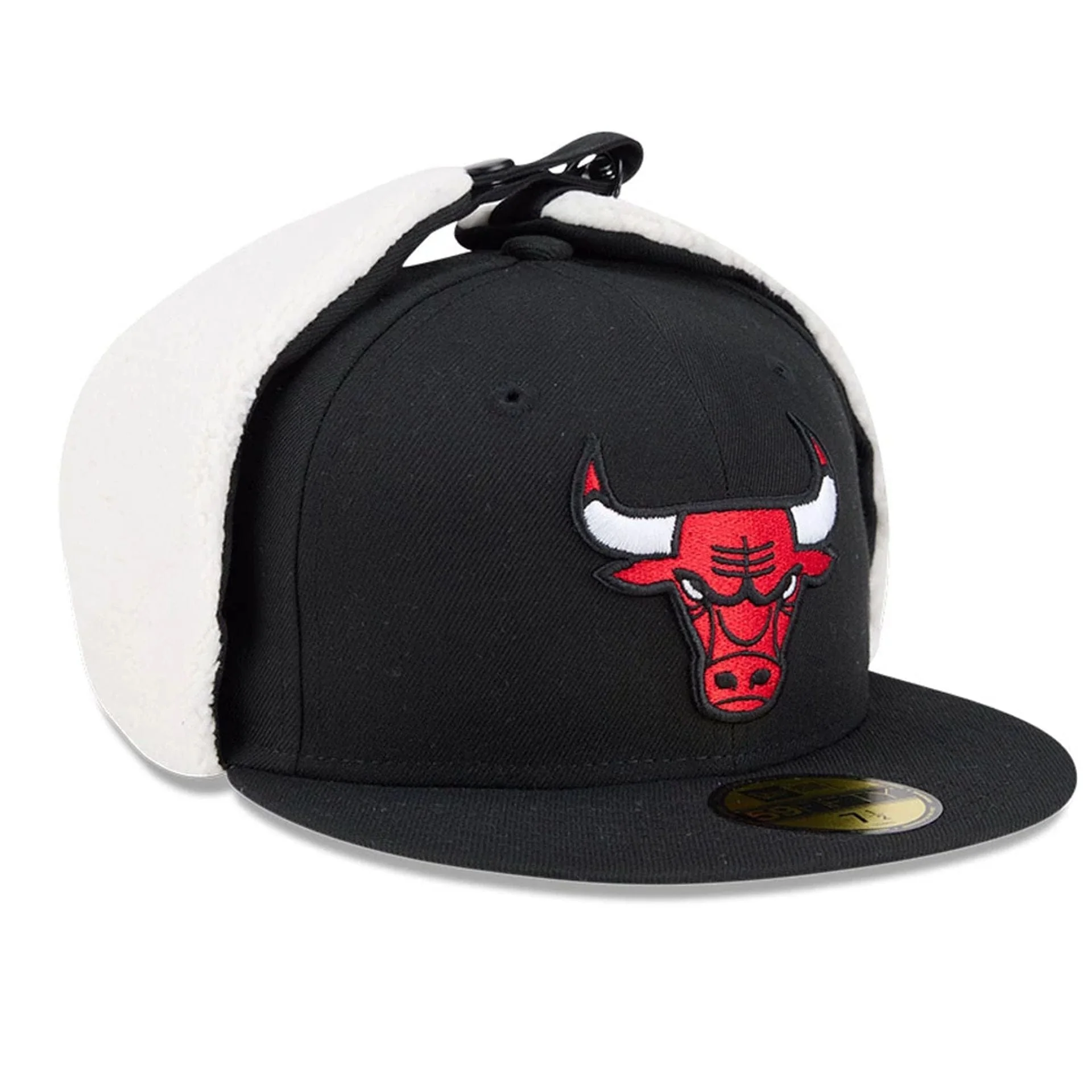 Chicago Bulls NBA Classic Black Dogear 59FIFTY Fitted Cap - Image 4