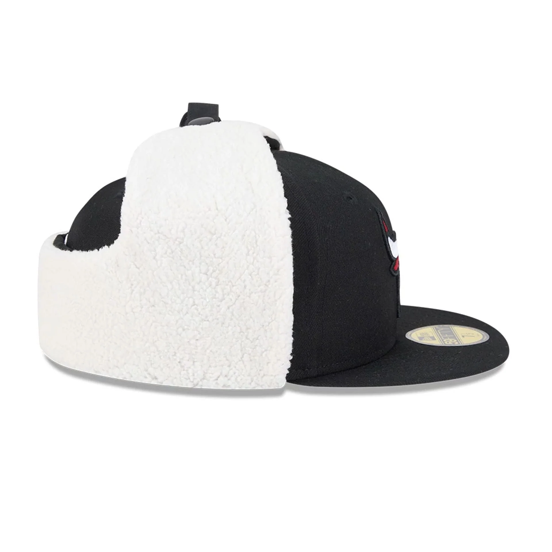 Chicago Bulls NBA Classic Black Dogear 59FIFTY Fitted Cap - Image 7