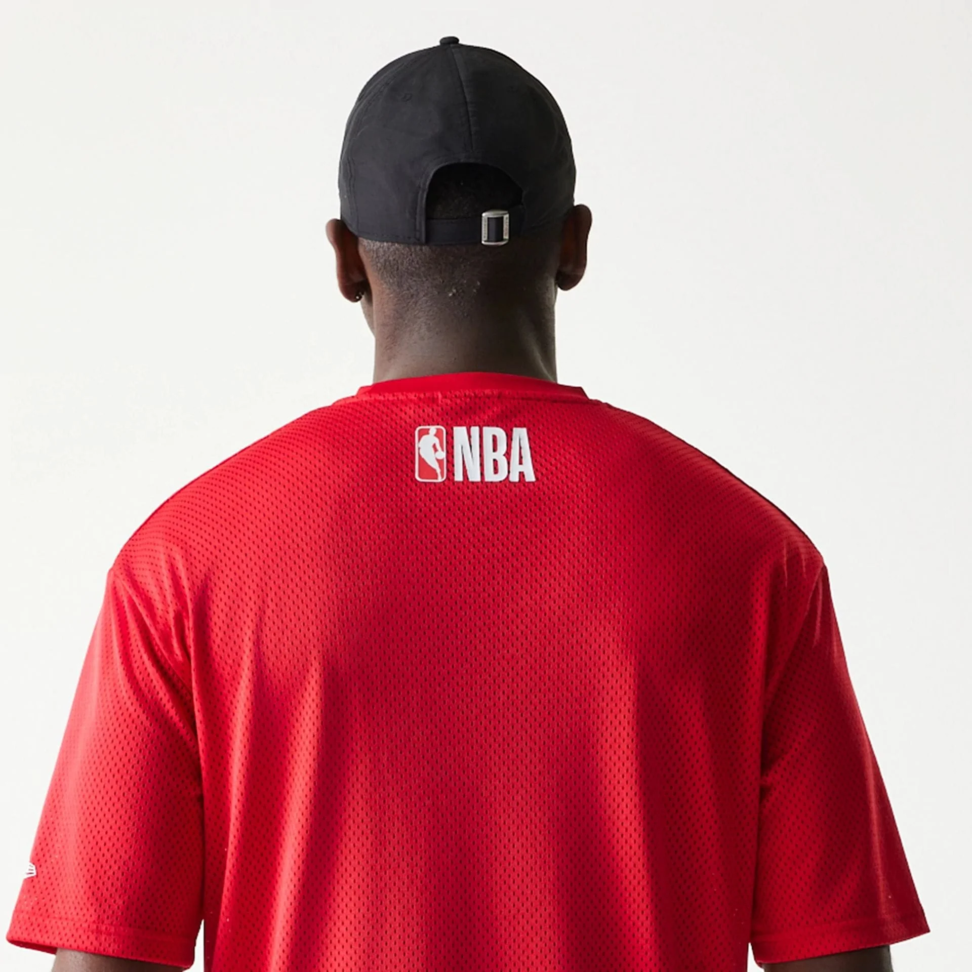 Chicago Bulls NBA Graphic Mesh Red T-Shirt - Image 7