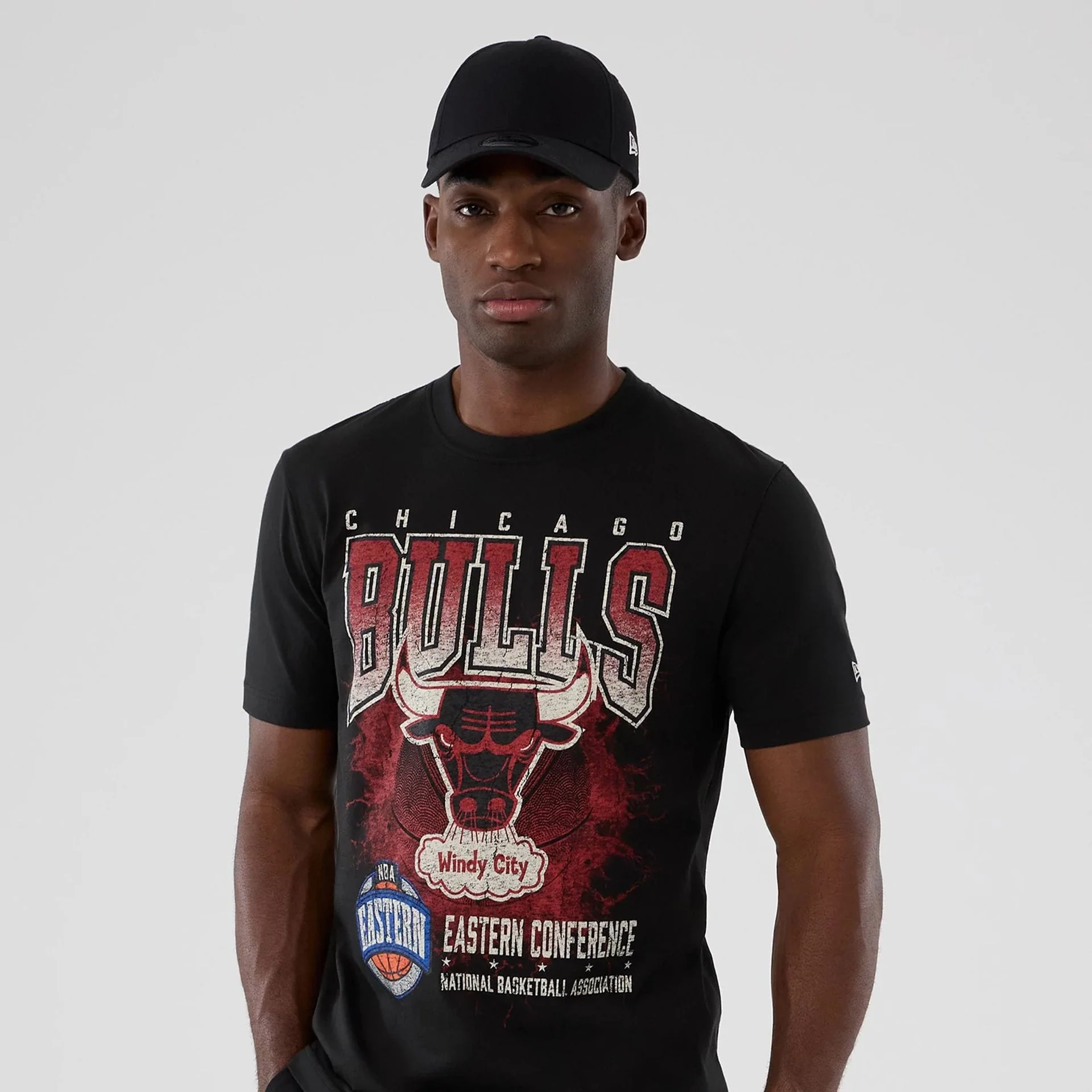 Chicago Bulls NBA Hardwood Classic Black T-Shirt - Image 6