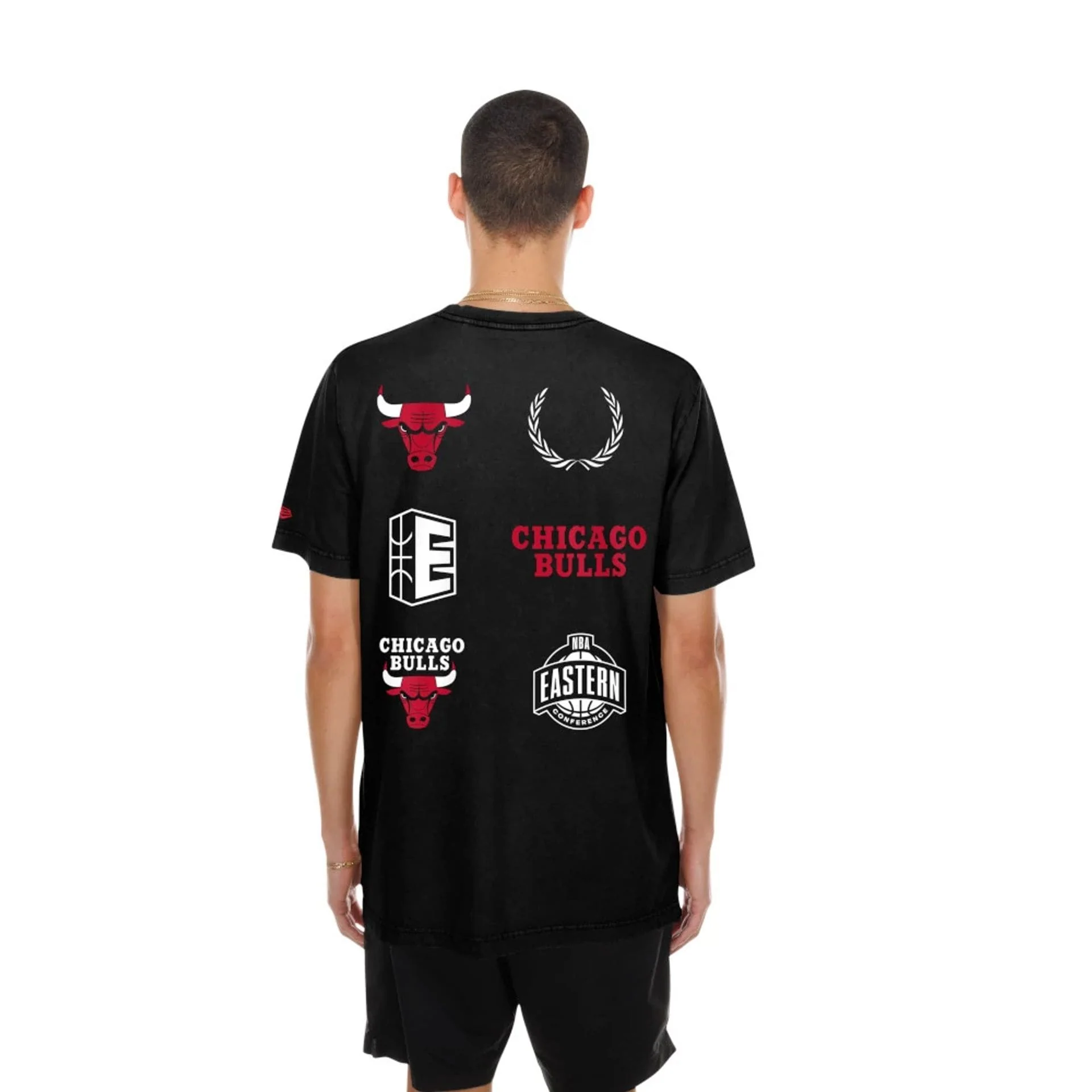 Chicago Bulls NBA Match Black T-Shirt - Image 2
