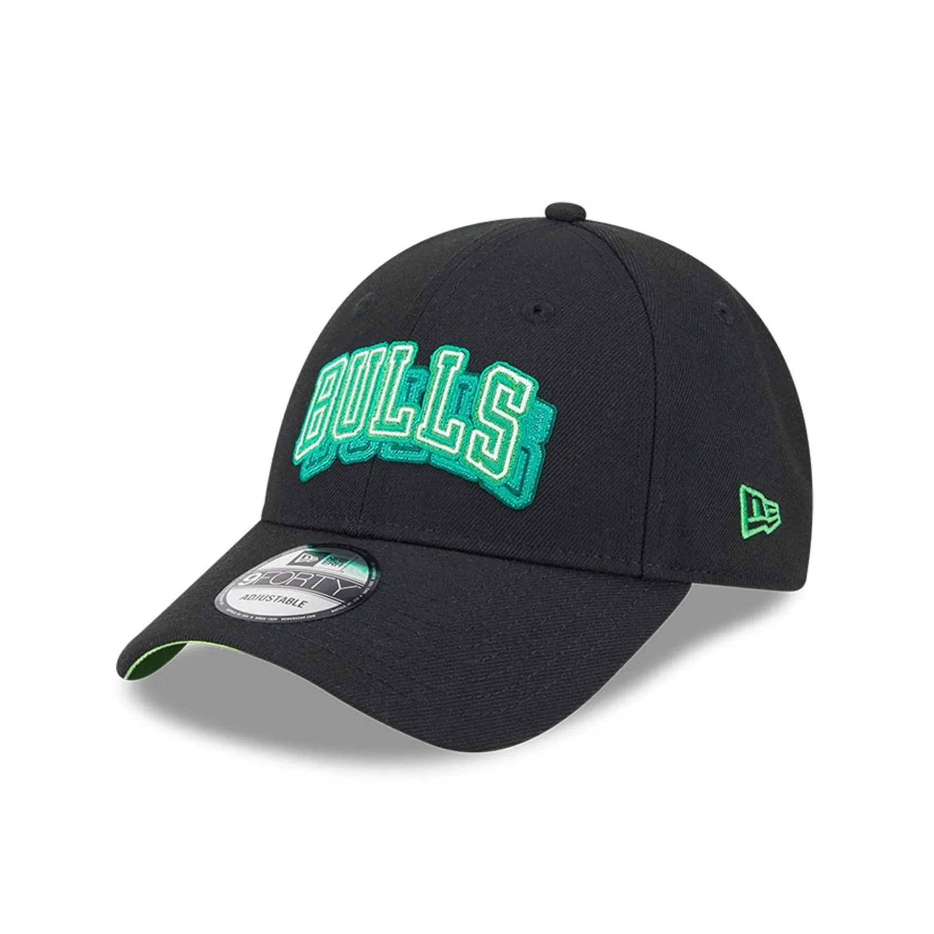 Chicago Bulls NBA Neon Black 9FORTY Adjustable Cap - Image 4