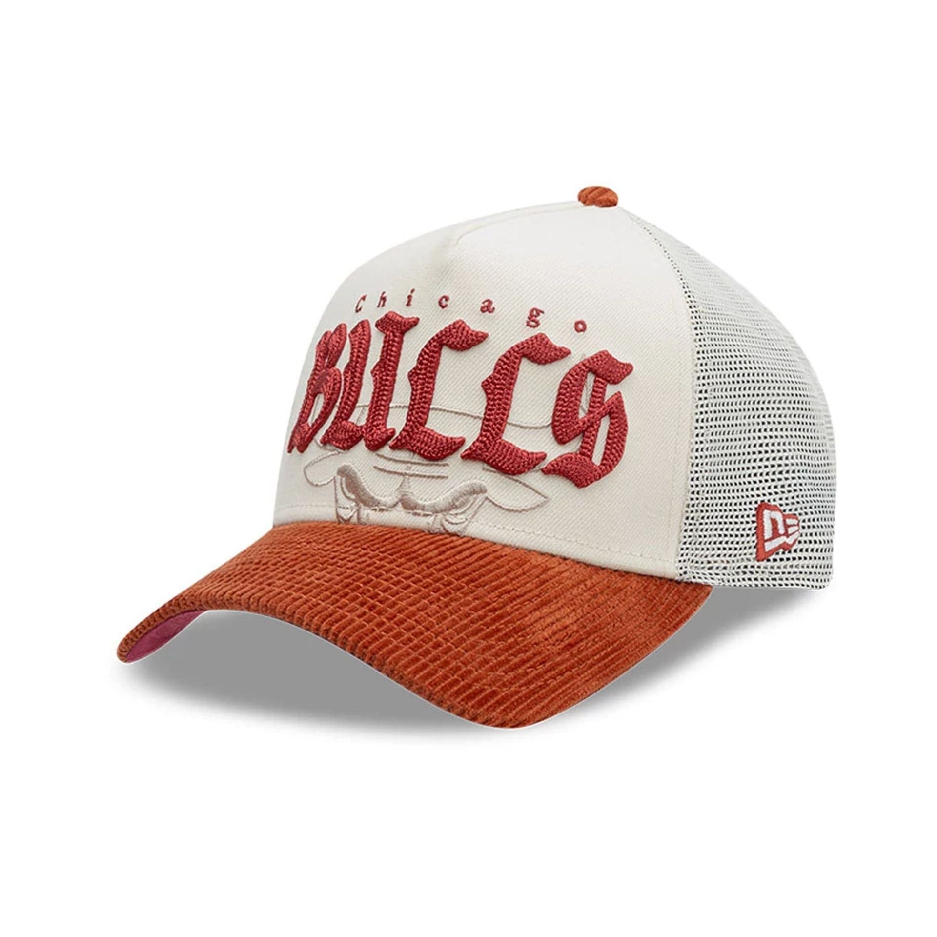 Chicago Bulls NBA Old English White 9FORTY A-Frame Cap - Image 5
