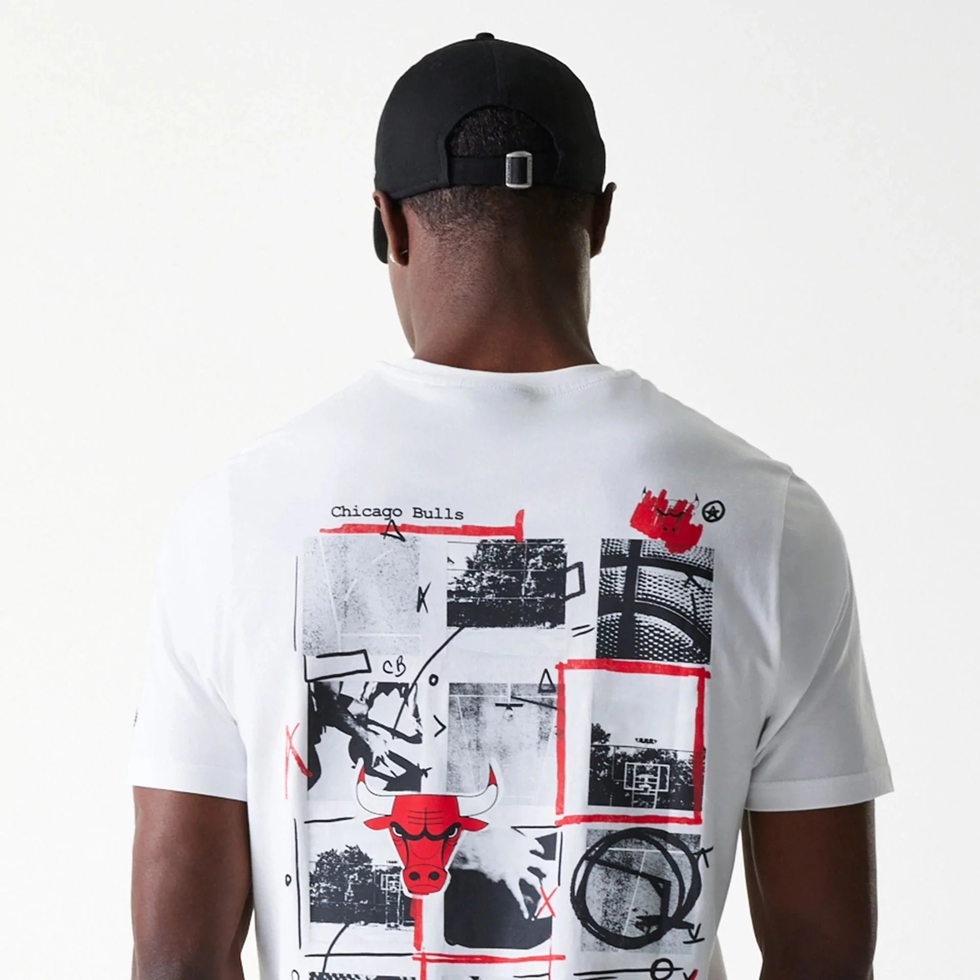 Chicago Bulls NBA Photographic Print White T-Shirt - Image 6
