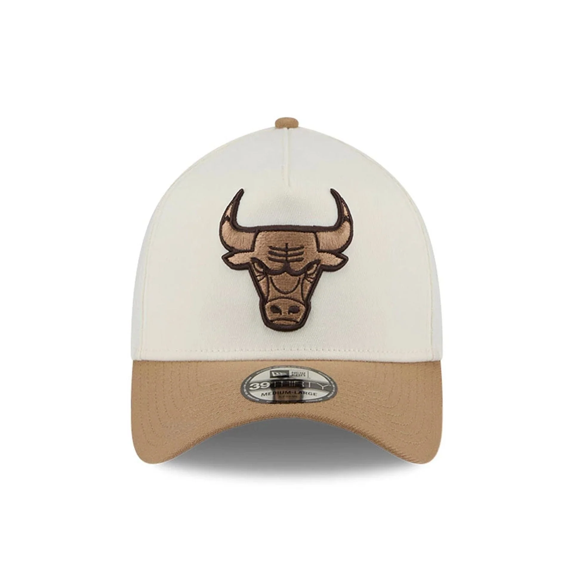 Chicago Bulls NBA Sandy Bay White 39THIRTY A-Frame Stretch Fit Cap - Image 3