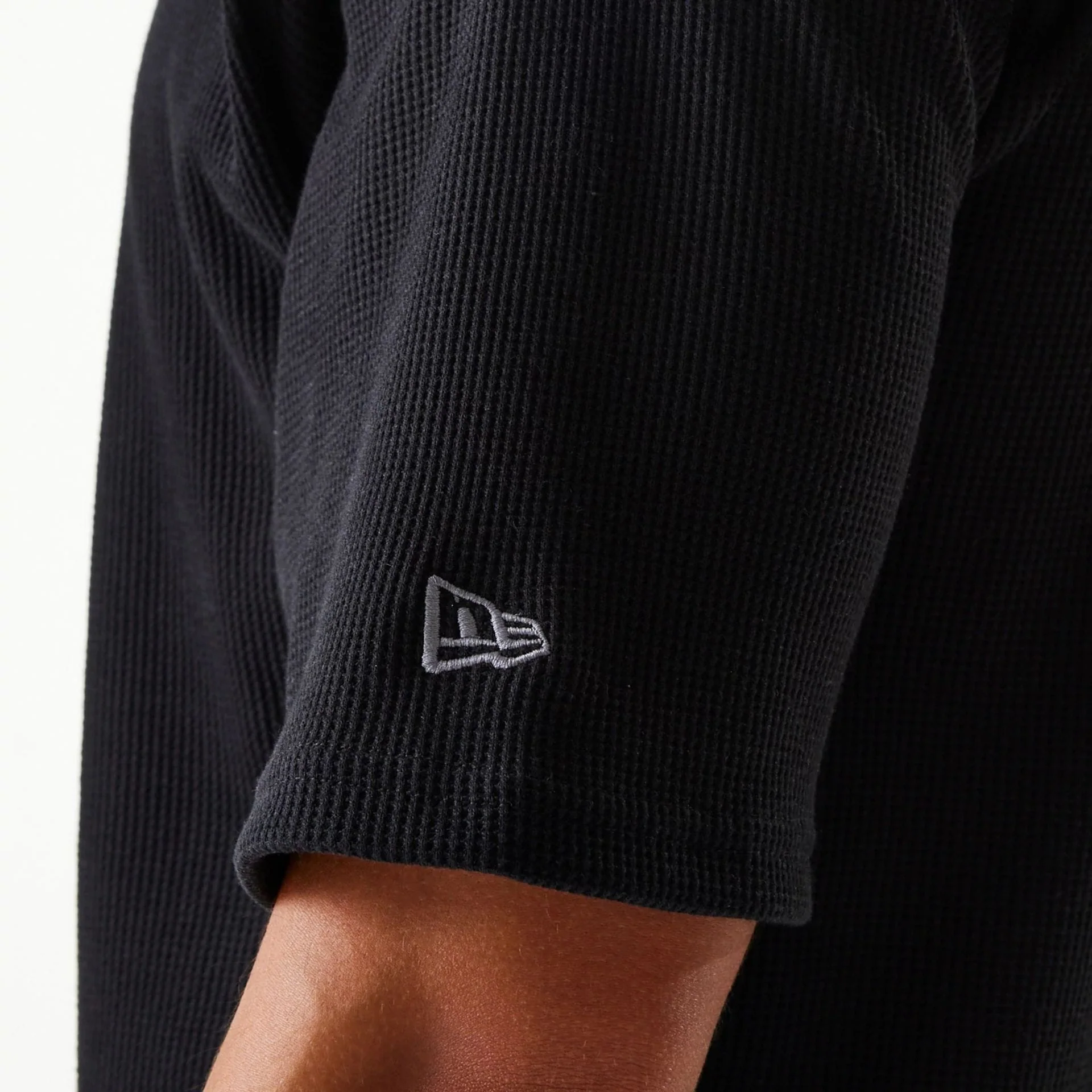 Chicago Bulls NBA Waffle Black Oversized T-Shirt - Image 6