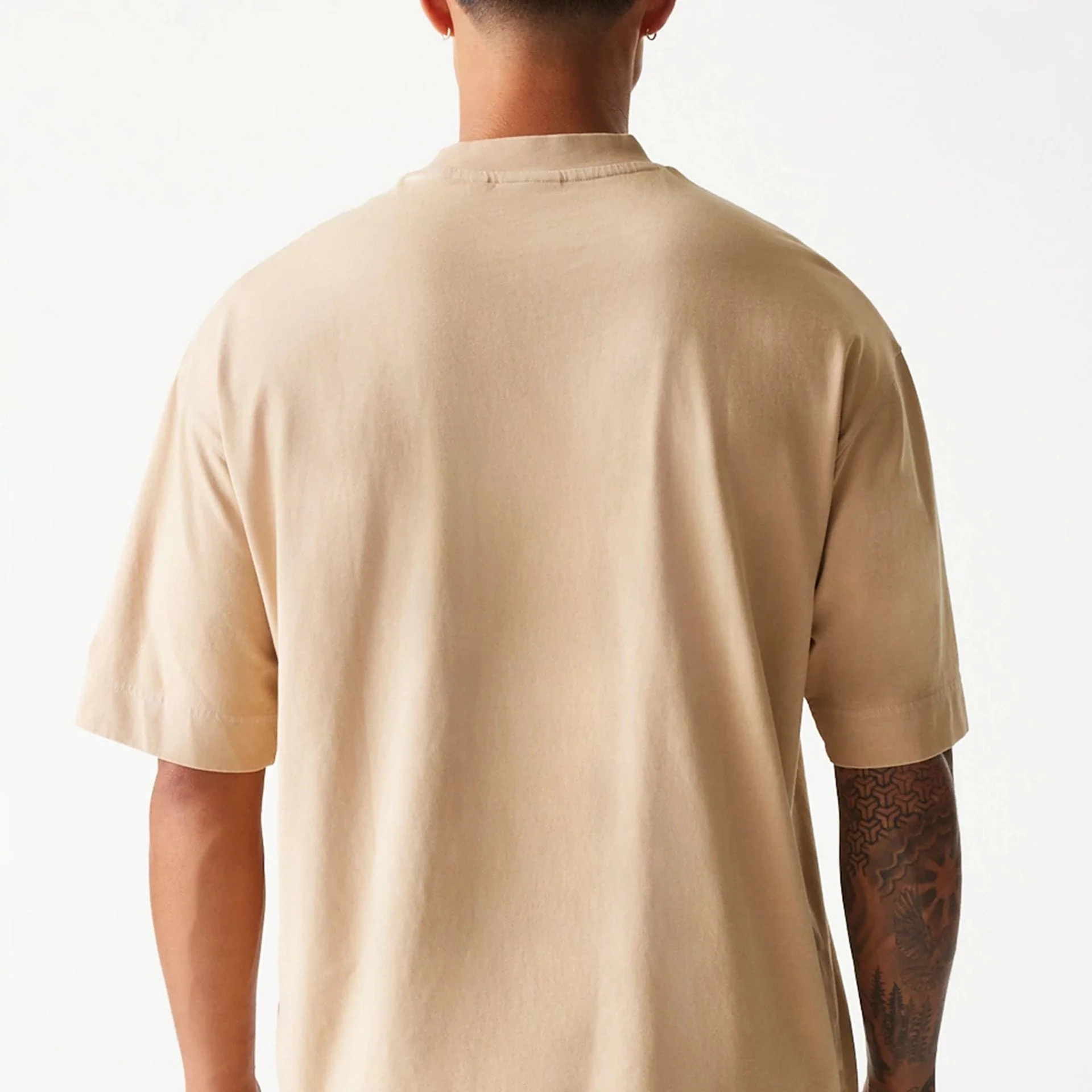 Chicago Bulls NBA Washed Beige Box T-Shirt - Image 7
