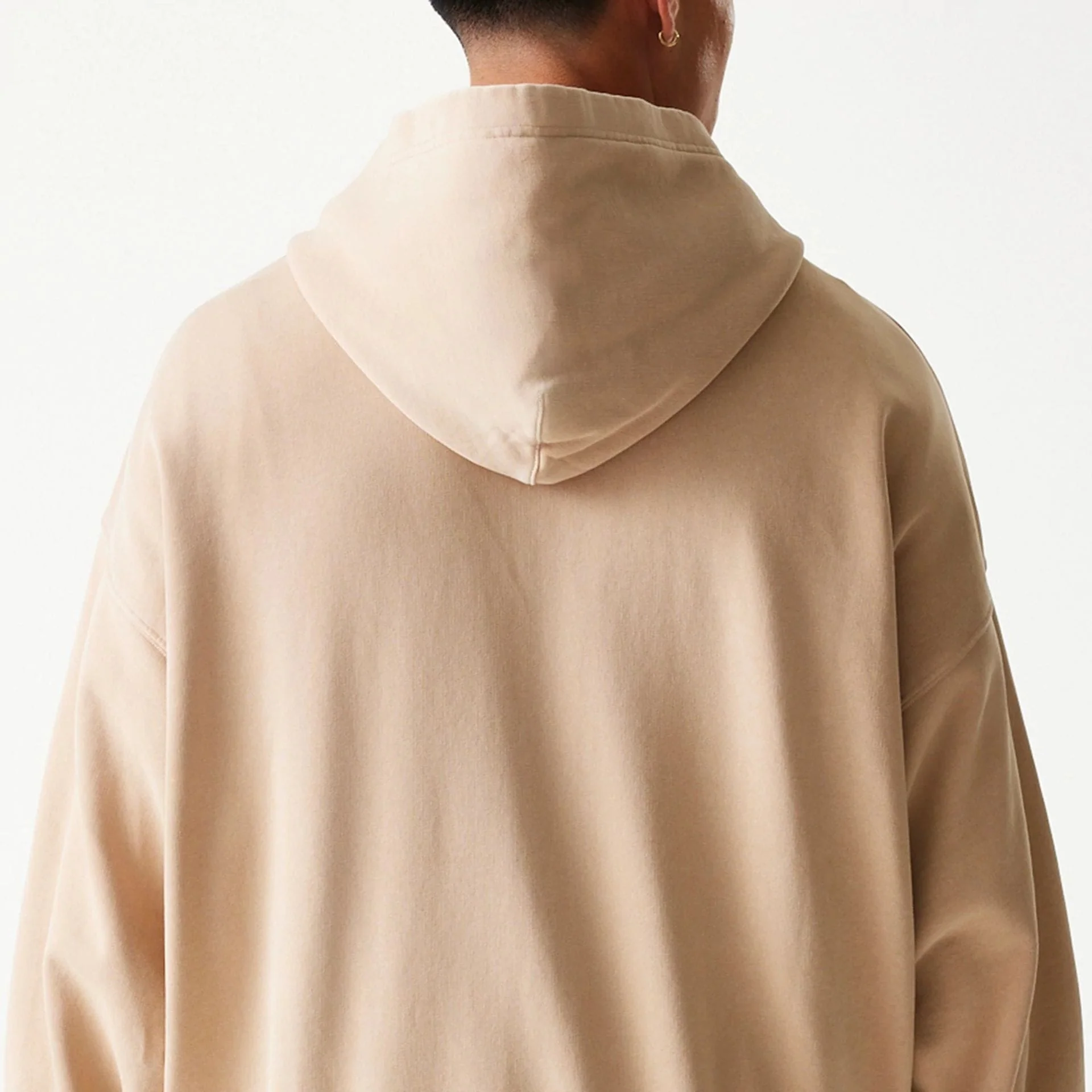Chicago Bulls NBA Washed Beige Full Zip Hoodie - Image 7