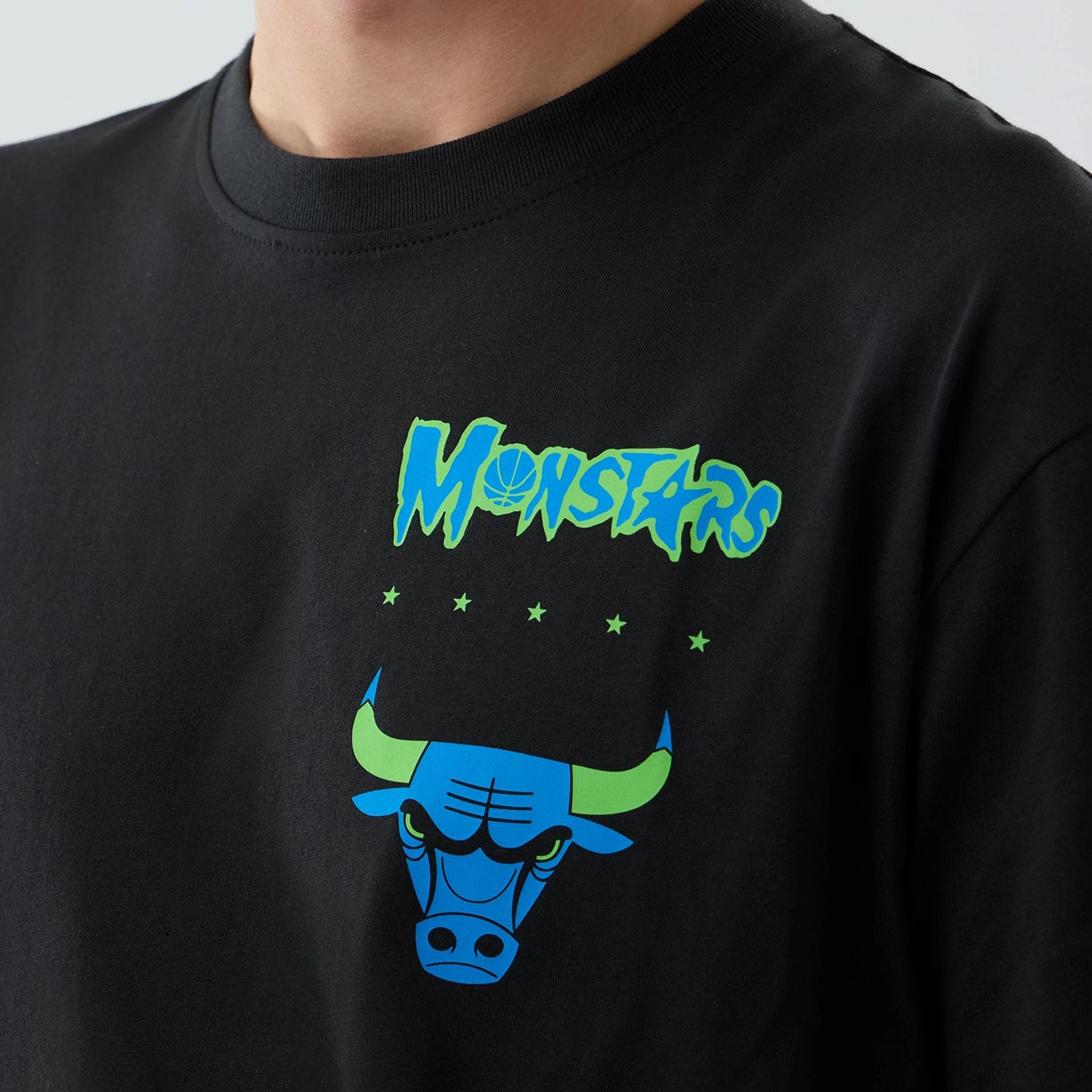 Chicago Bulls Space Jam 2 X NBA Black T-Shirt - Image 5