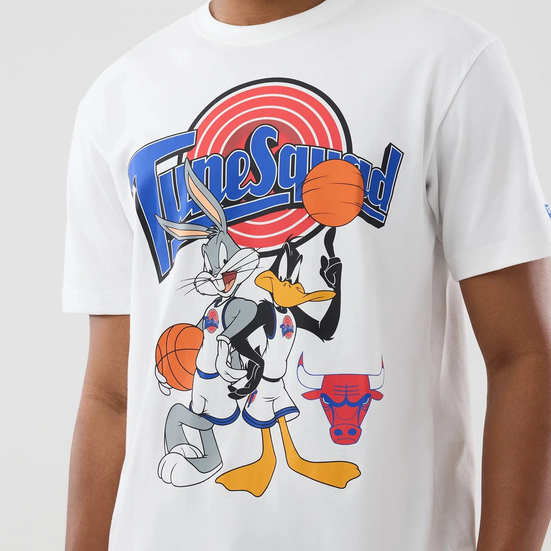 Chicago Bulls Space Jam 2 X NBA White T-Shirt - Image 5