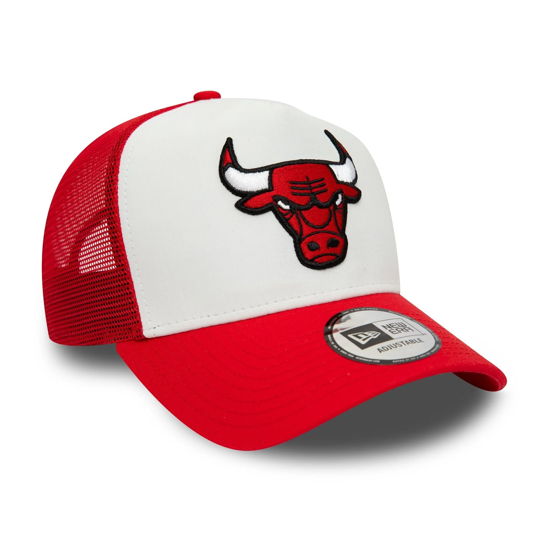 Chicago Bulls Team Colour Red A-Frame Trucker Cap - Image 3