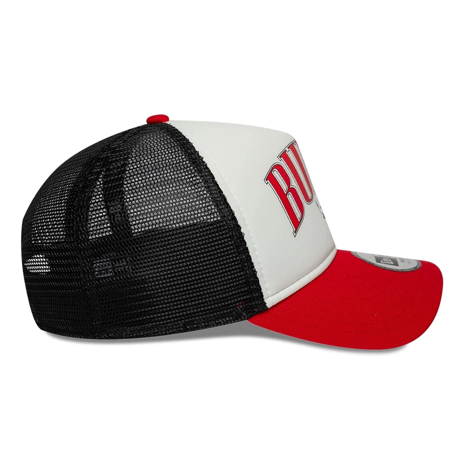 Chicago Bulls Youth NBA Retro Red 9FORTY A-Frame Trucker Cap - Image 4