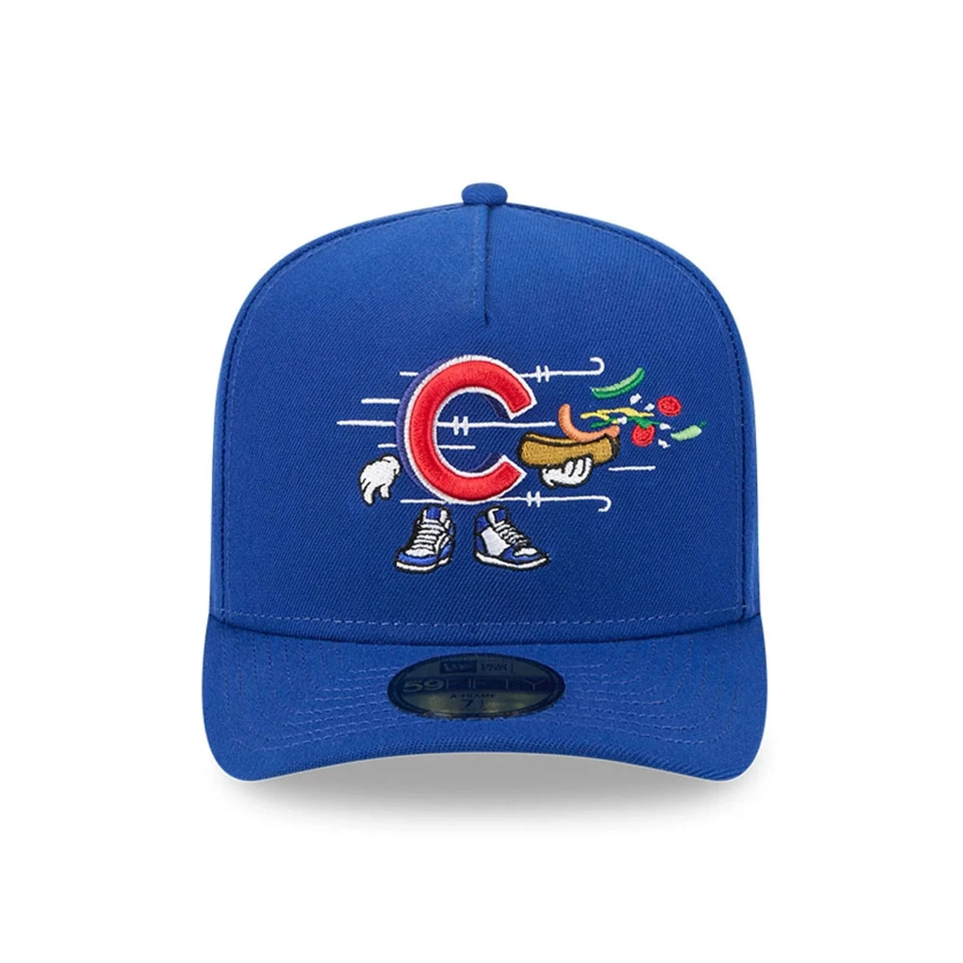 Chicago Cubs MLB Cartoon Blue 59FIFTY A-Frame Fitted Cap - Image 3