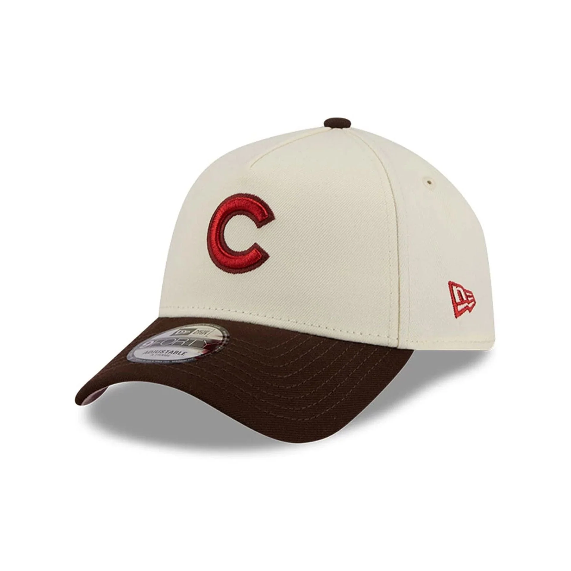 Chicago Cubs MLB City Script Cream 9FORTY A-Frame Adjustable Cap - Image 4