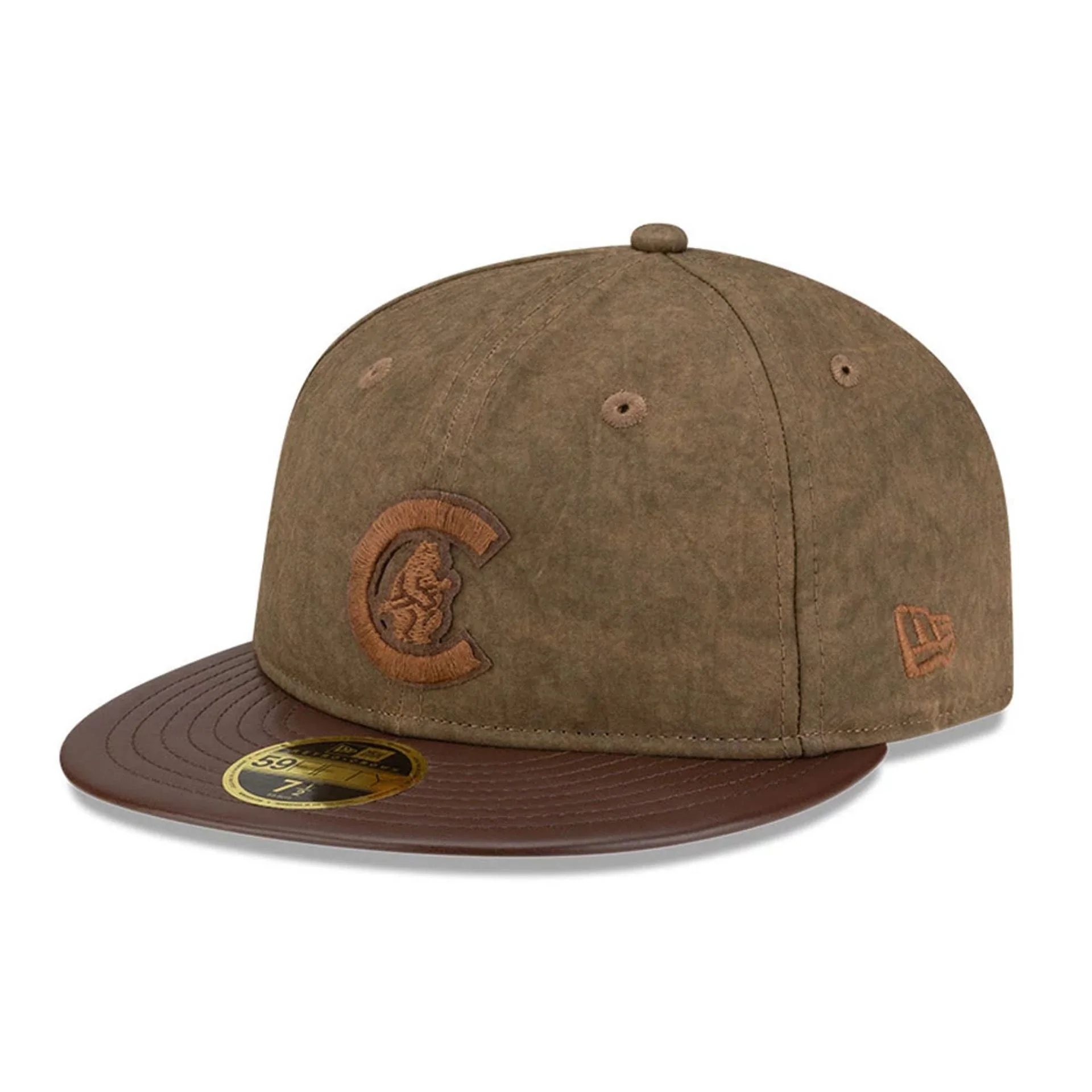 Chicago Cubs MLB Open Brown Retro Crown 59FIFTY Fitted Cap - Image 4