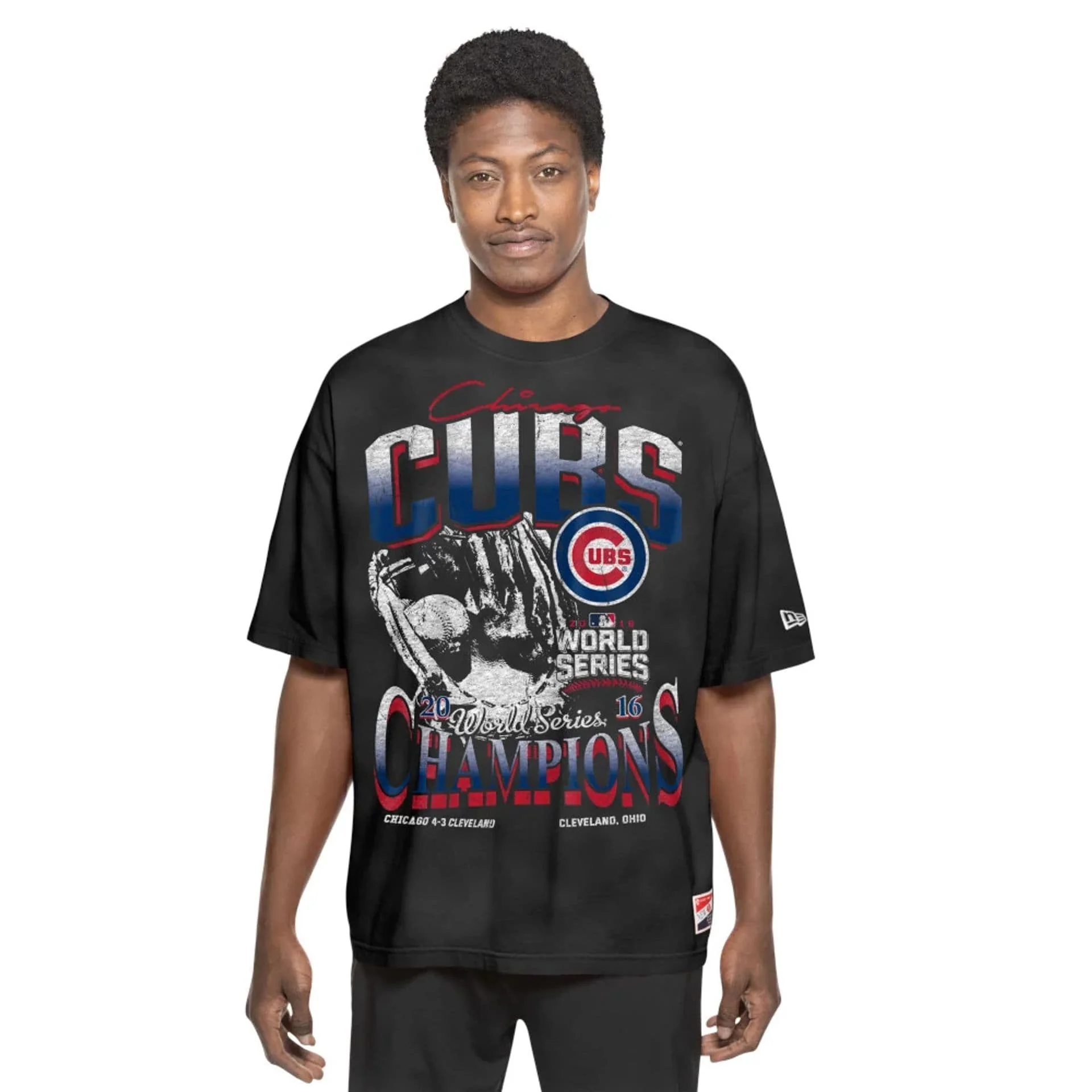 Chicago Cubs Sport Classic Black T-Shirt - Image 6