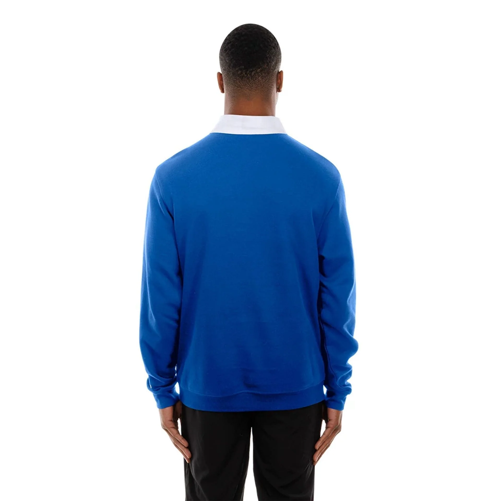 Chicago Cubs Throwback Prep Blue Long Sleeve Rugby Shirt - Image 7
