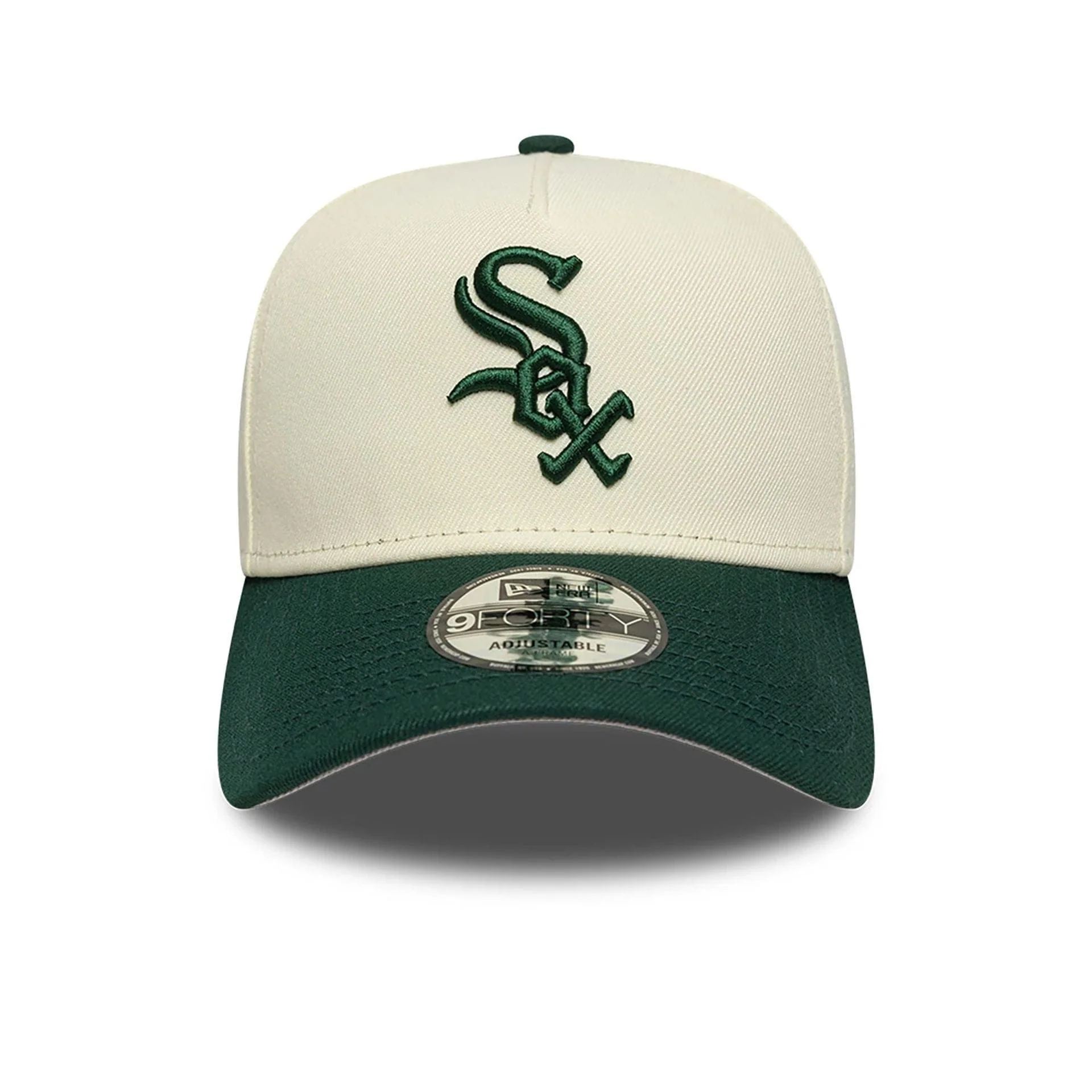 Chicago White Sox Chrome White And Dark Green 9FORTY A-Frame Adjustable Cap - Image 3