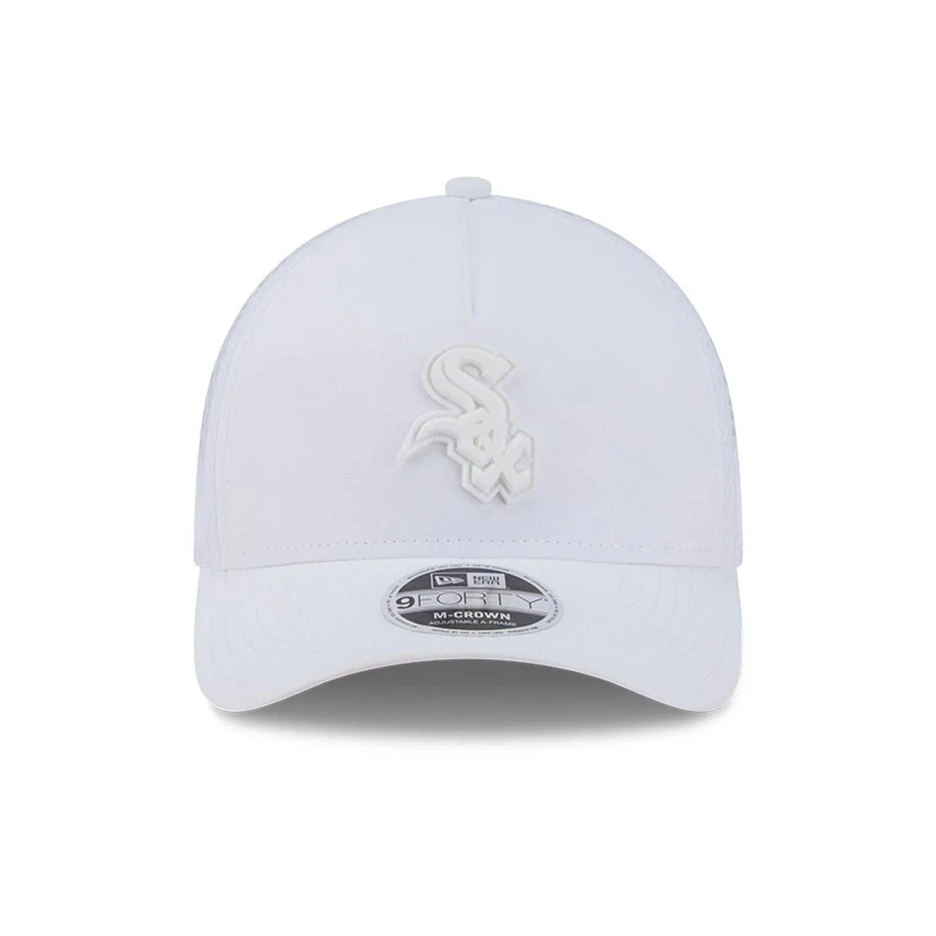 Chicago White Sox MLB Badged White 9FORTY M-Crown A-Frame Trucker Cap - Image 3
